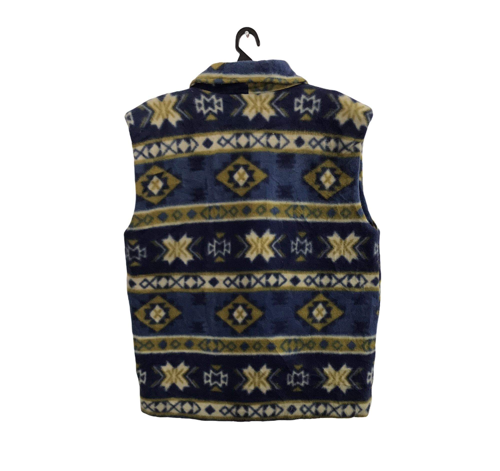 Japanese Brand Vintage Crescent Wool Fleece Vest Padded Quilted Inner Size US XL / EU 56 / 4 - 2 Thumbnail