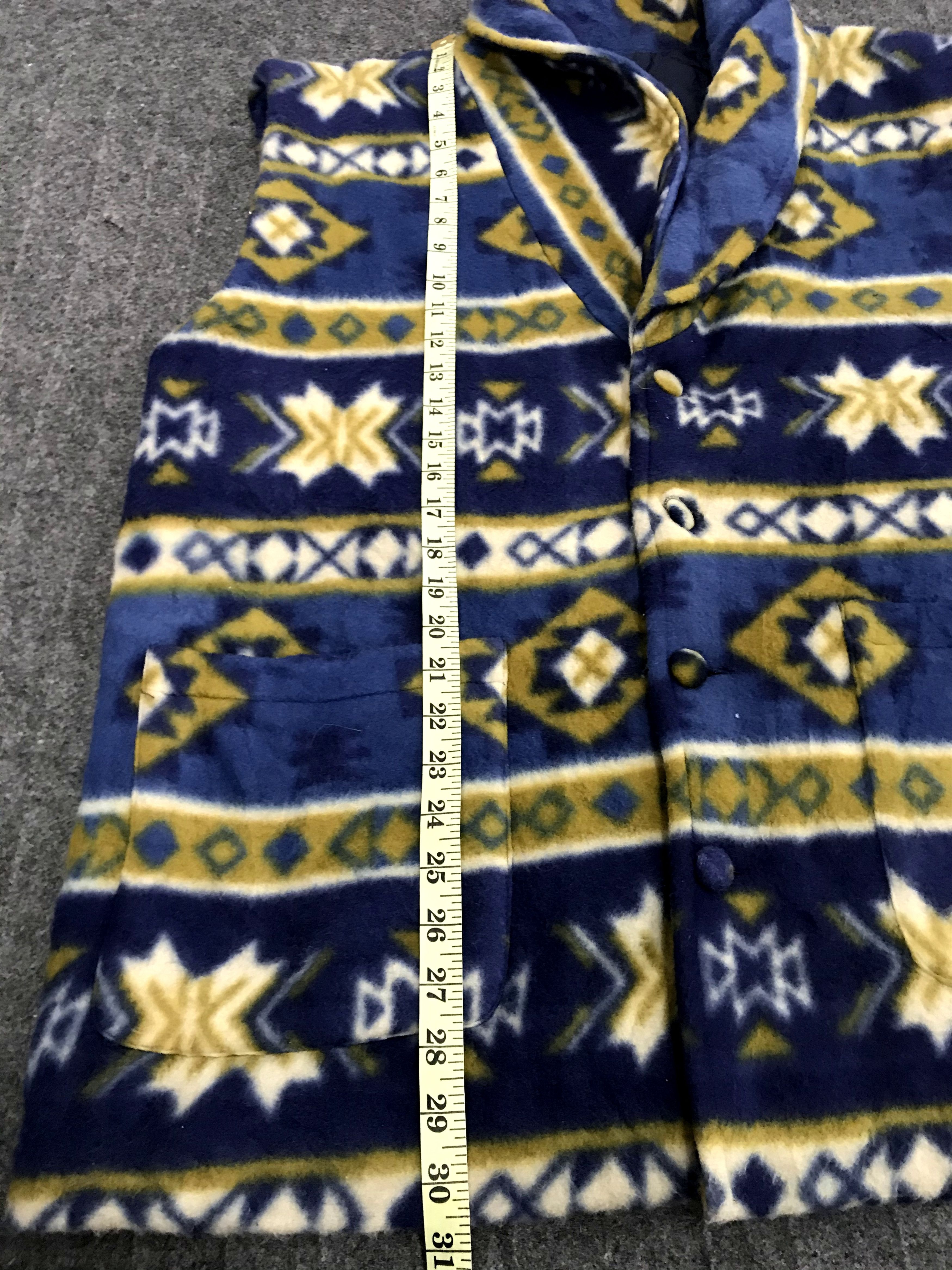 Japanese Brand Vintage Crescent Wool Fleece Vest Padded Quilted Inner Size US XL / EU 56 / 4 - 8 Thumbnail