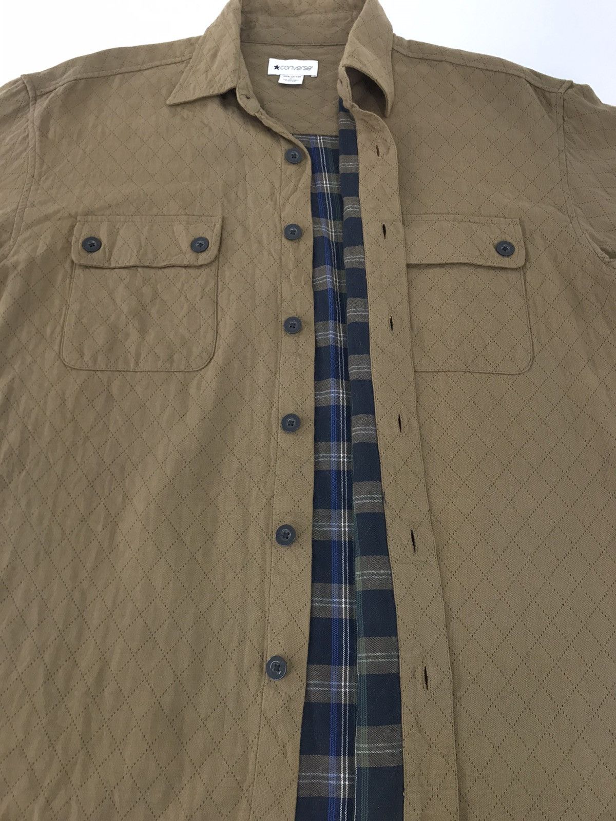 Converse × Vintage Converse Button Up Shirt Double Pockets Style Size US L / EU 52-54 / 3 - 3 Thumbnail
