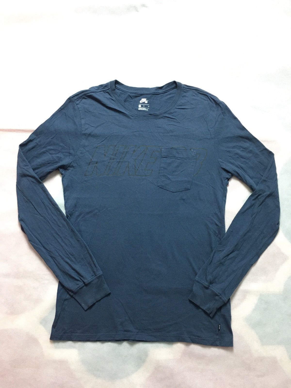 Nike Nike Spell Out Single Pocket Long Sleeve Size US S / EU 44-46 / 1 - 1 Thumbnail