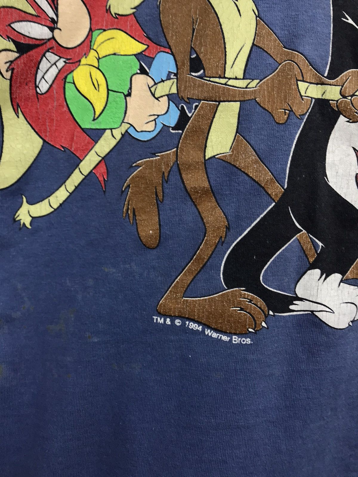 Vintage Vintage 1994 Warner Bros Full Printed Oversized Tee Size US XL / EU 56 / 4 - 4 Thumbnail