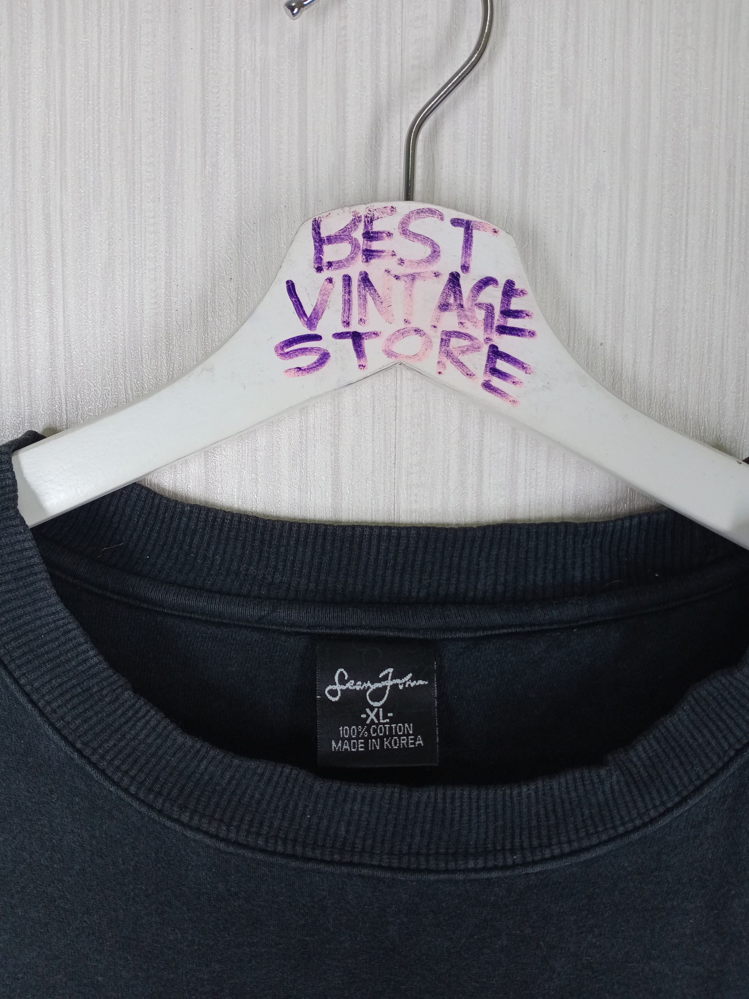 Sean John SEAN JOHN Monogram Spellout Logo Sweatshirt Size US XL / EU 56 / 4 - 4 Thumbnail