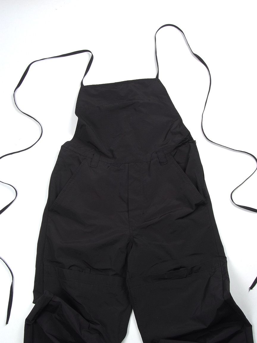 Marithe + Francois Girbaud Vintage Avangarde Nylon Black Utility Overalls Jumpsuit Size 27" / US 4 / IT 40 - 4 Thumbnail