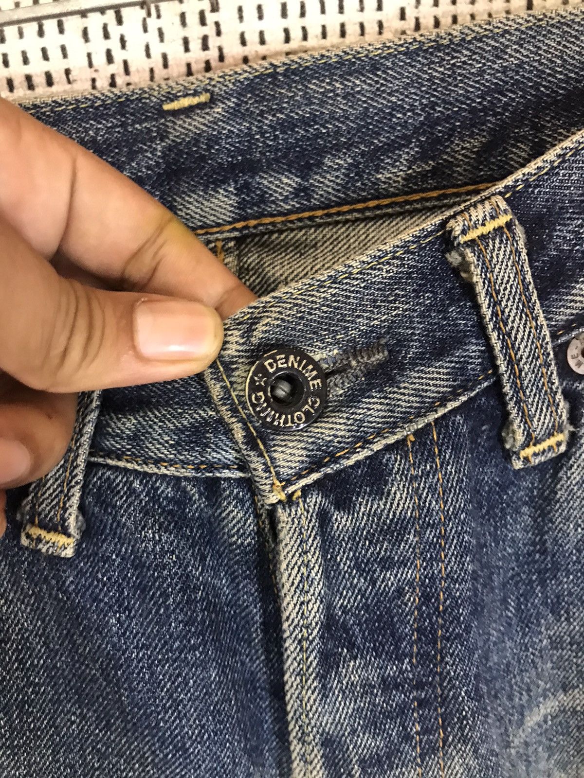 Denime × Japanese Brand ‼️DENIME DENIM FLARED DISTRESSED NICE DESIGN ‼️ Size US 31 - 4 Thumbnail