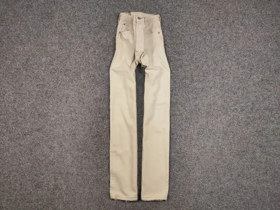 Levi's Vintage 90's levis 501 Beige faded Denim Jeans made in usa Size US 31 - 1 Thumbnail