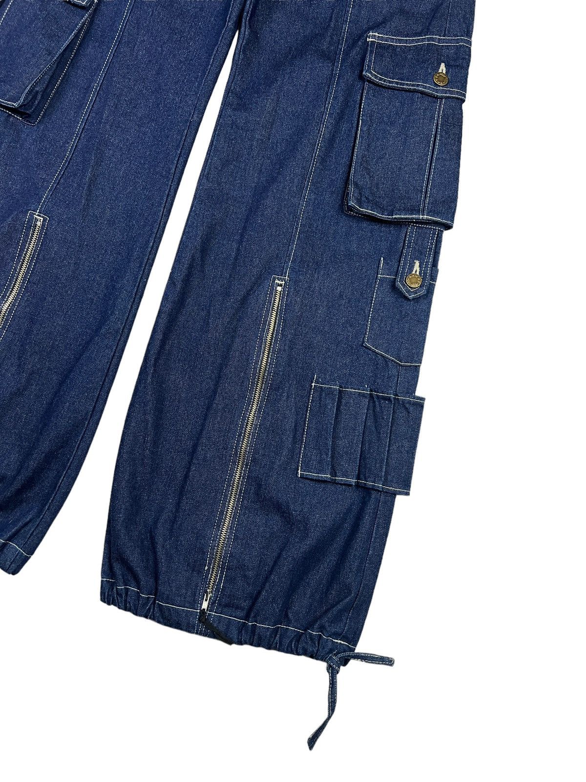 Japanese Brand Vintage Body Butter 🇯🇵 Parachute Denim Cargo Pants Size US 33 - 5 Thumbnail