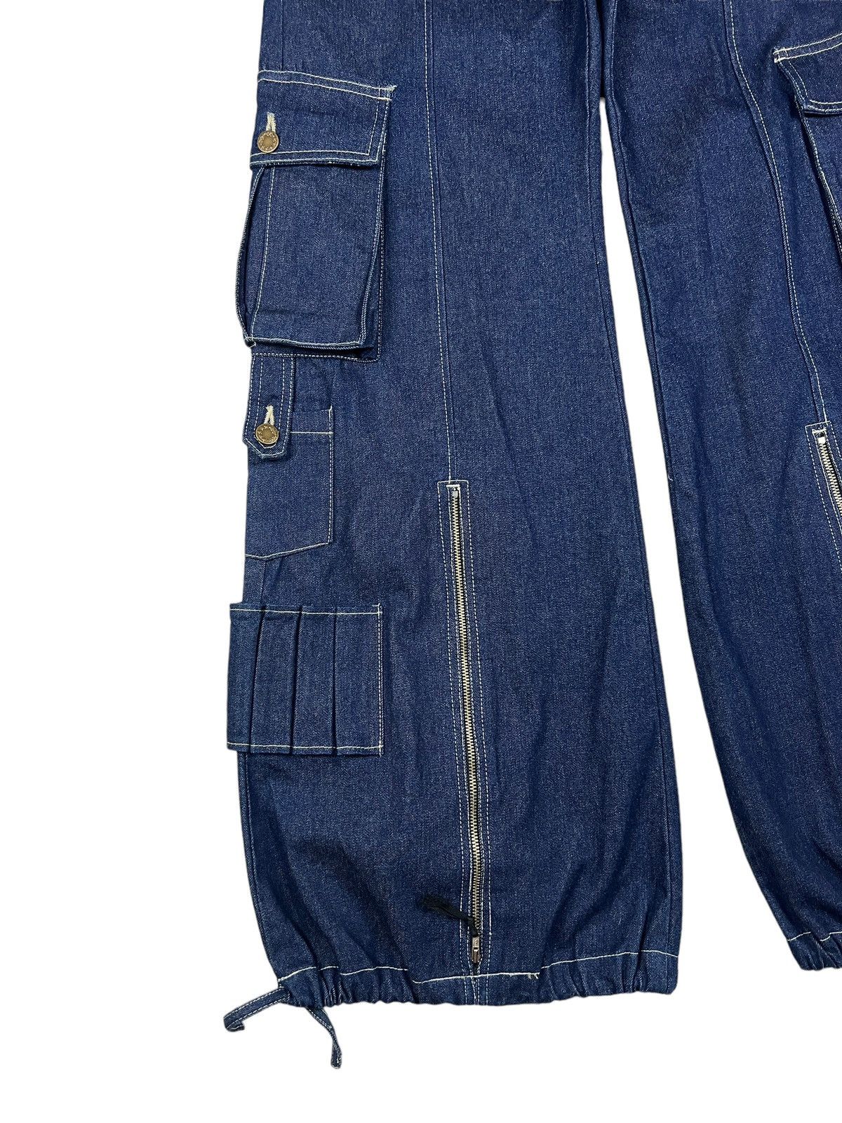 Japanese Brand Vintage Body Butter 🇯🇵 Parachute Denim Cargo Pants Size US 33 - 4 Thumbnail