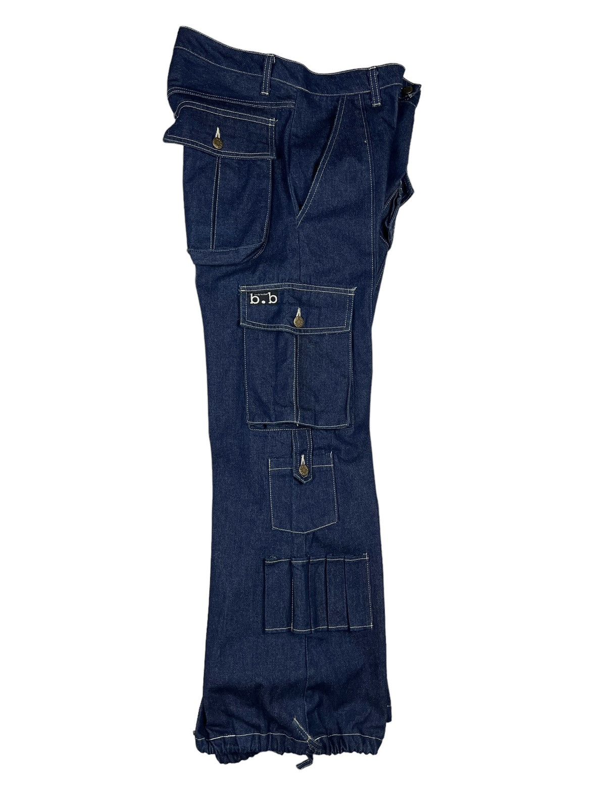 Japanese Brand Vintage Body Butter 🇯🇵 Parachute Denim Cargo Pants Size US 33 - 10 Thumbnail