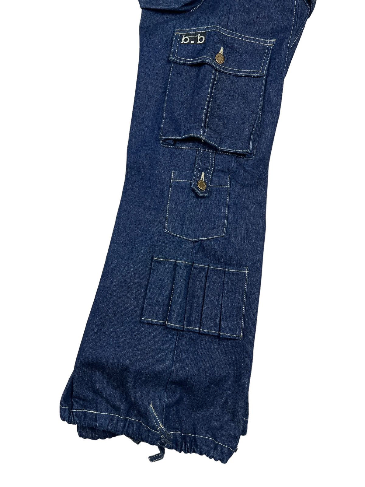 Japanese Brand Vintage Body Butter 🇯🇵 Parachute Denim Cargo Pants Size US 33 - 11 Thumbnail