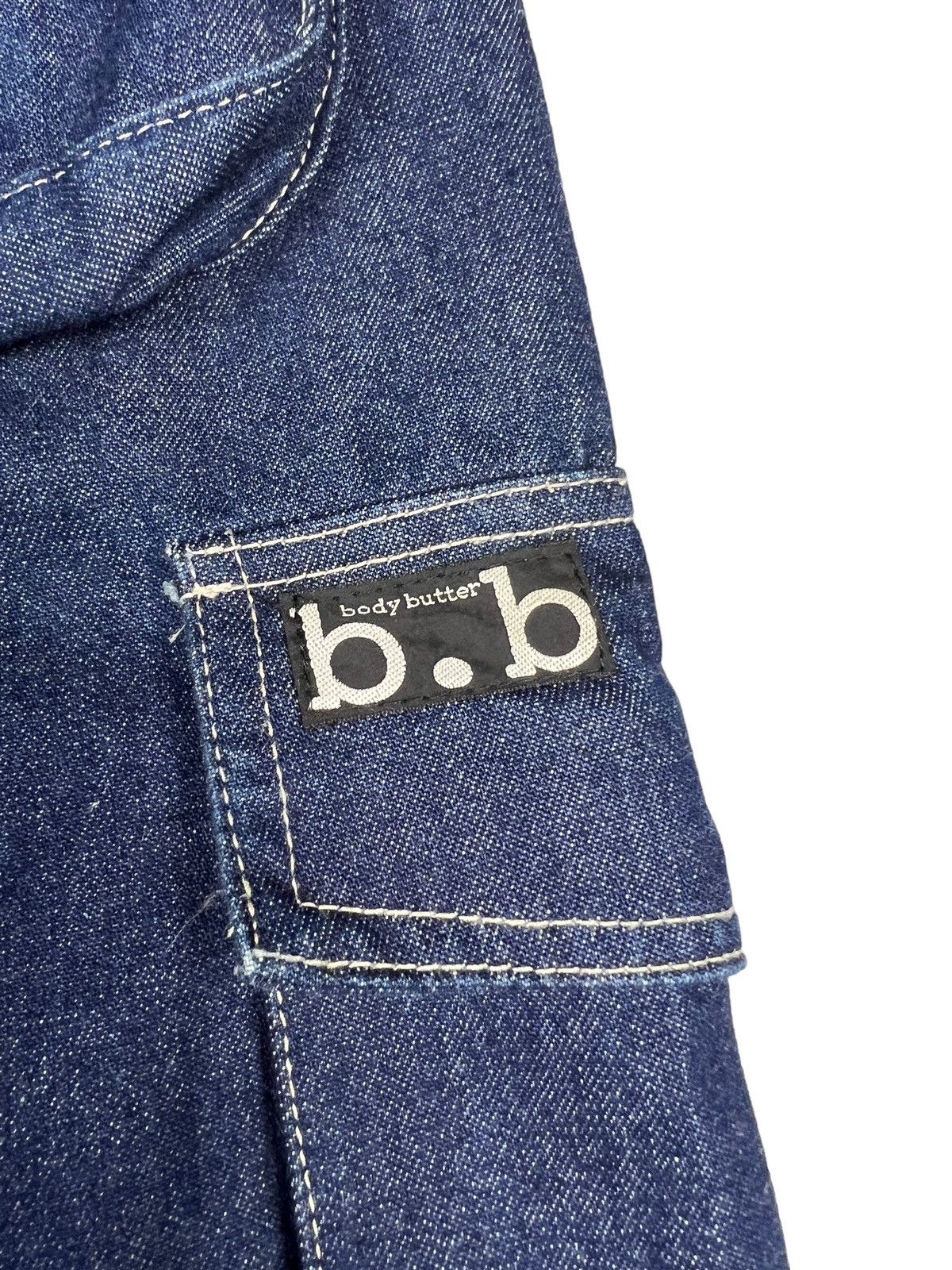 Japanese Brand Vintage Body Butter 🇯🇵 Parachute Denim Cargo Pants Size US 33 - 9 Thumbnail