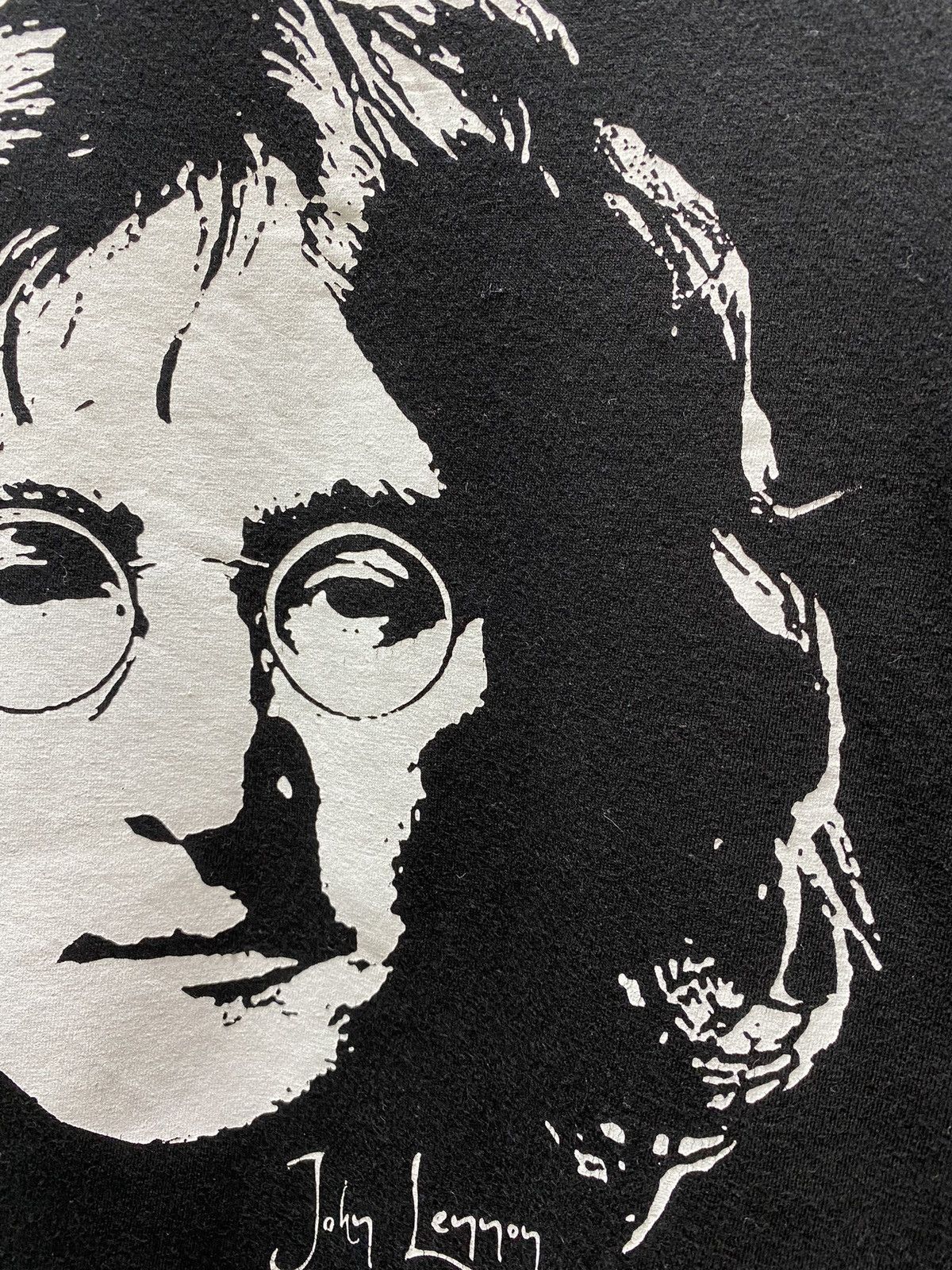 Band Tees John Lennon T Shirt (The Beatles) Men’s L Black Big Logo Size US L / EU 52-54 / 3 - 9 Thumbnail