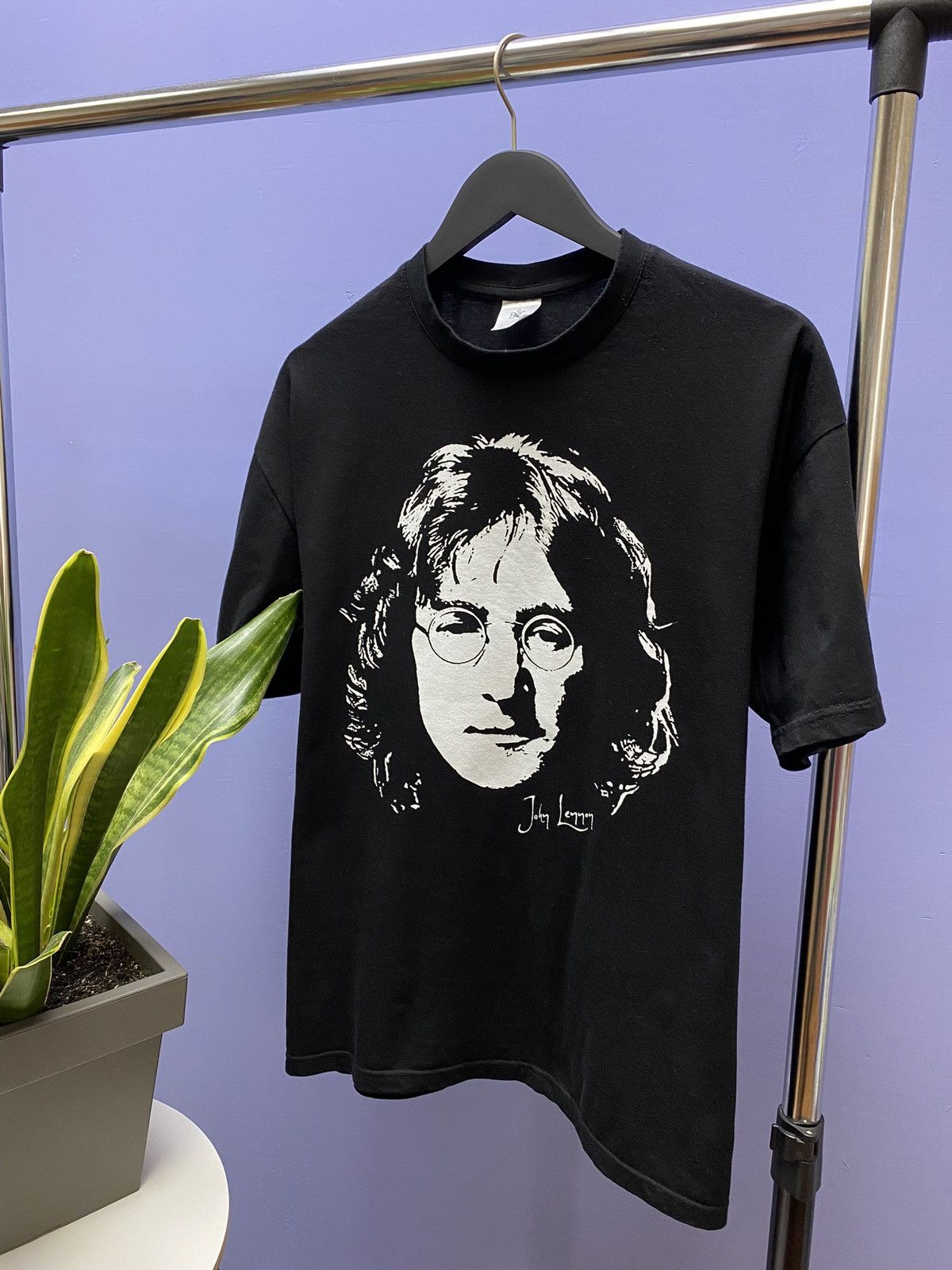 Band Tees John Lennon T Shirt (The Beatles) Men’s L Black Big Logo Size US L / EU 52-54 / 3 - 2 Thumbnail