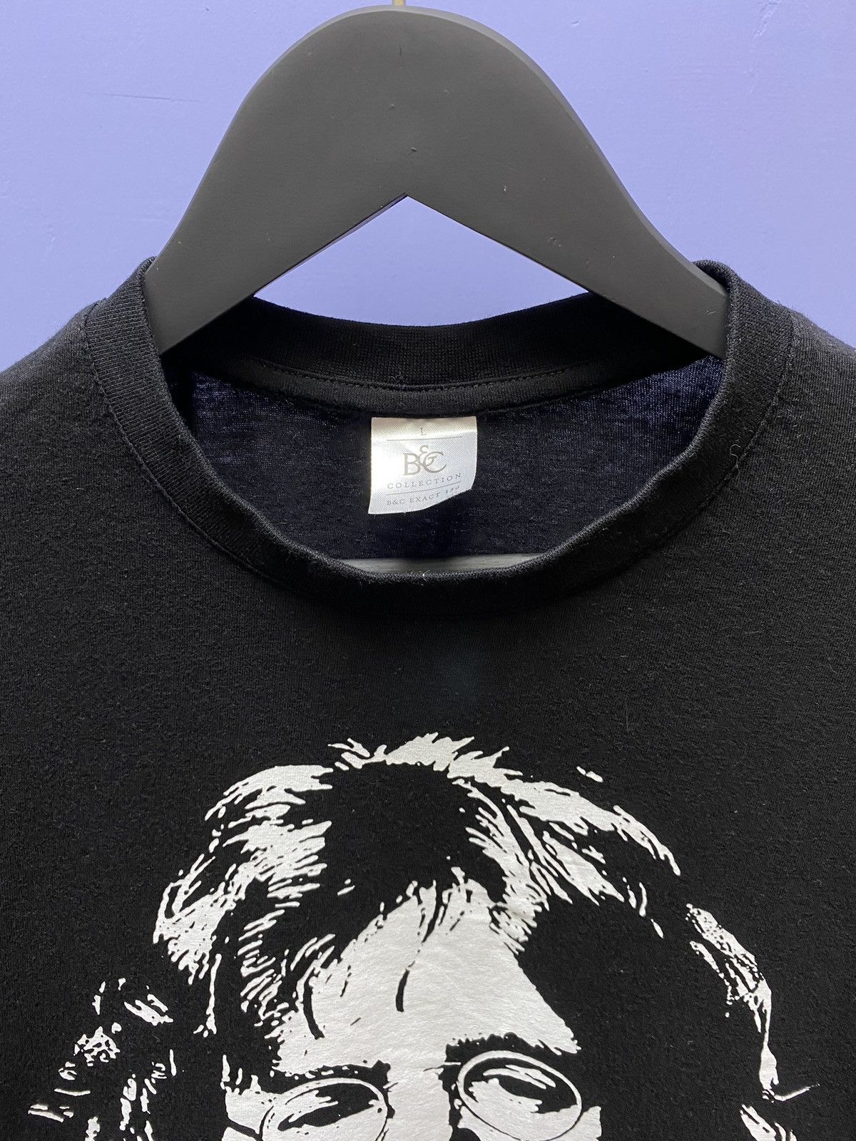 Band Tees John Lennon T Shirt (The Beatles) Men’s L Black Big Logo Size US L / EU 52-54 / 3 - 12 Thumbnail