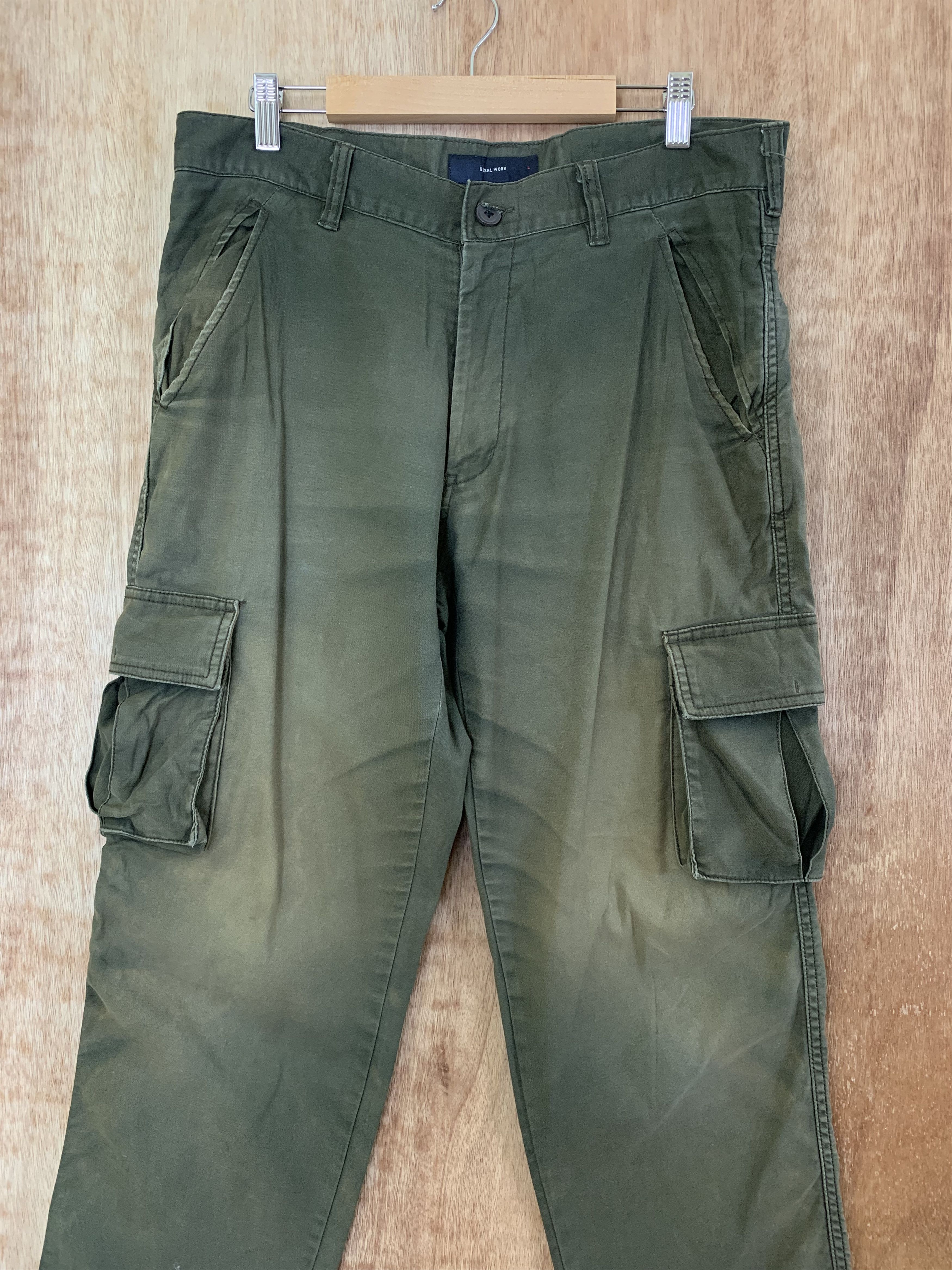 Vintage Global Work Cargo Pants Multipocket Streetwear