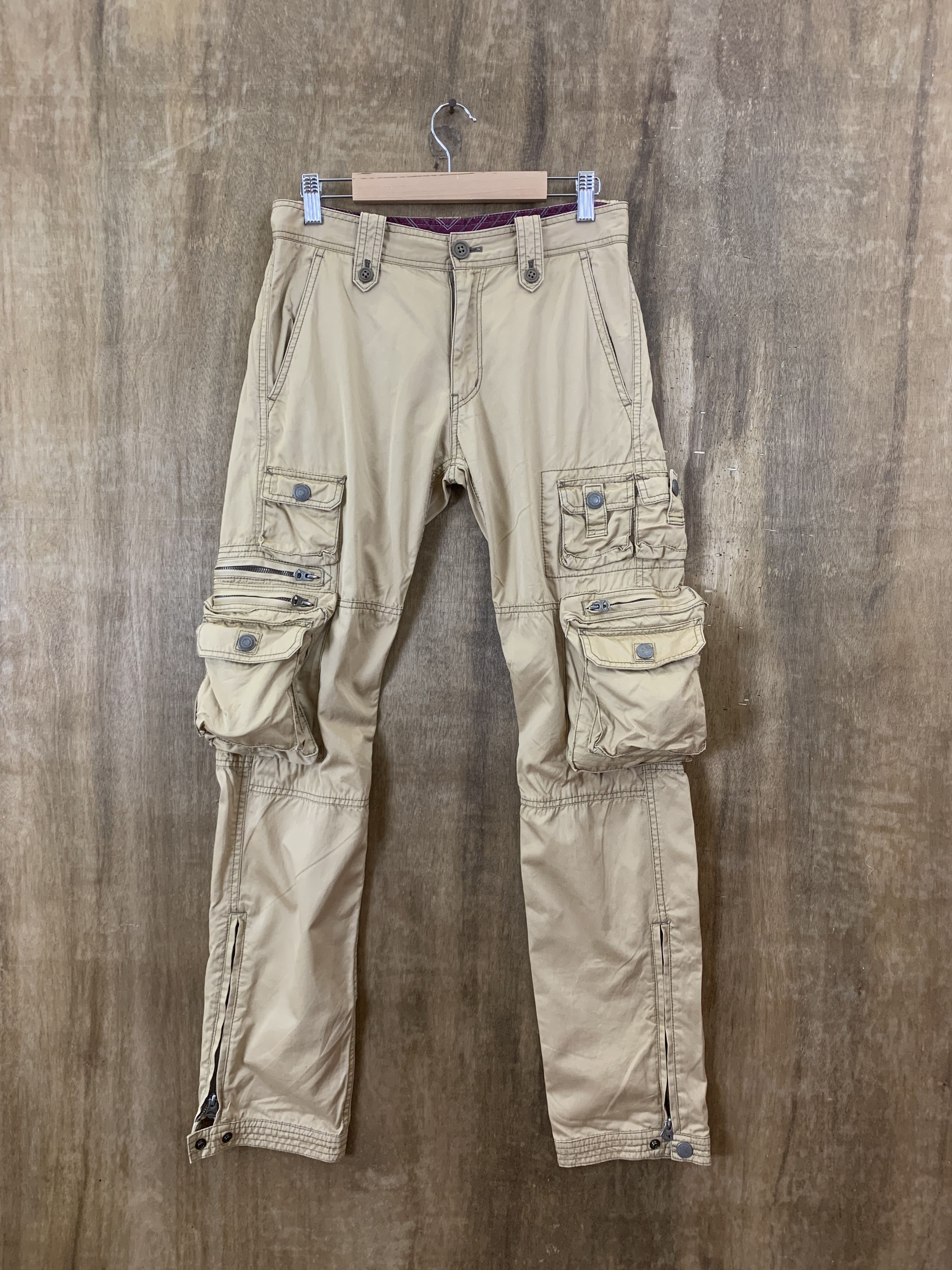 Japanese Brand Rattle Trap Cargo Pants 12 Pocket Multipocket Streetwear Size US 28 / EU 44 - 1 Thumbnail