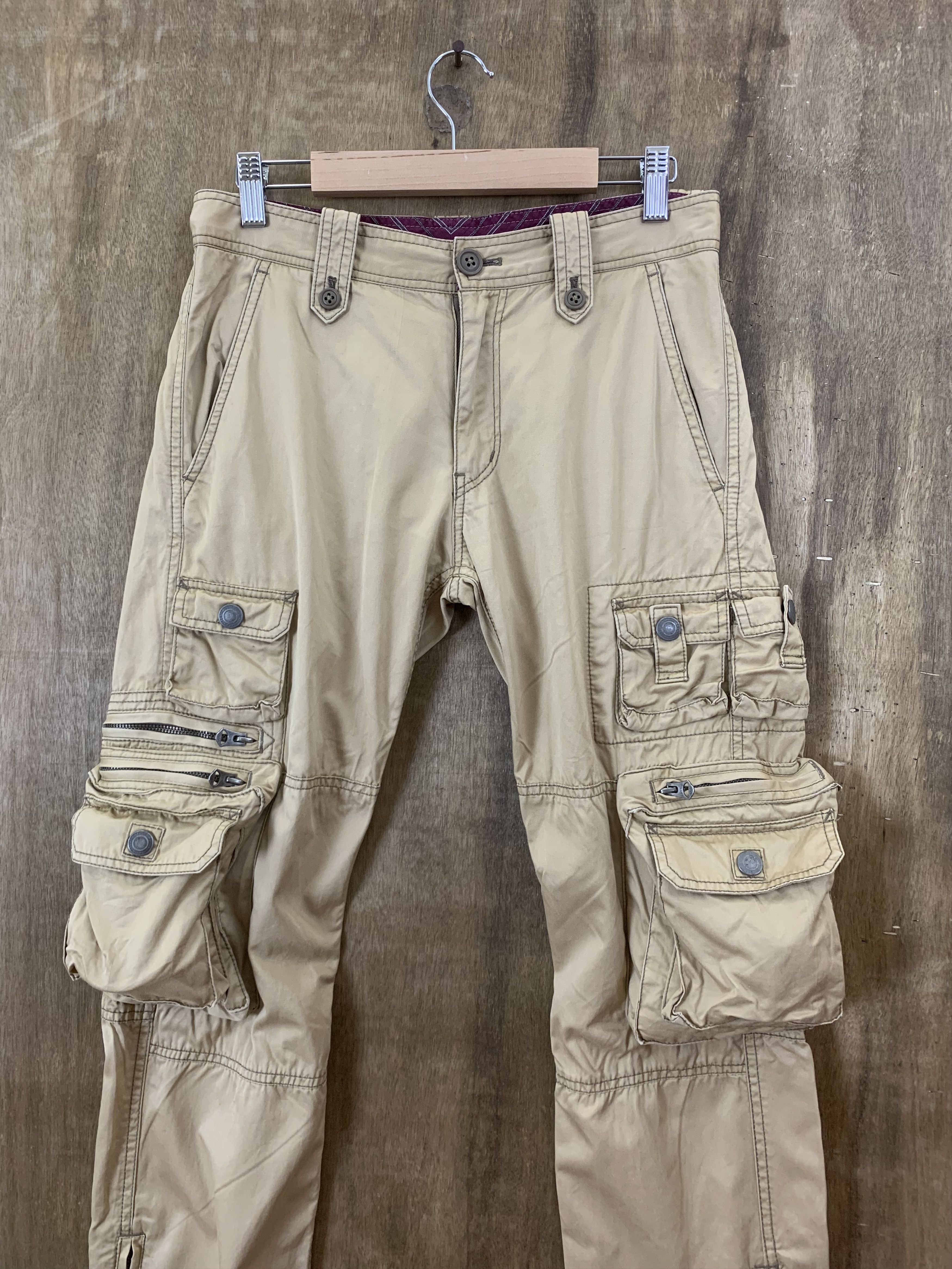 Japanese Brand Rattle Trap Cargo Pants 12 Pocket Multipocket Streetwear Size US 28 / EU 44 - 4 Thumbnail
