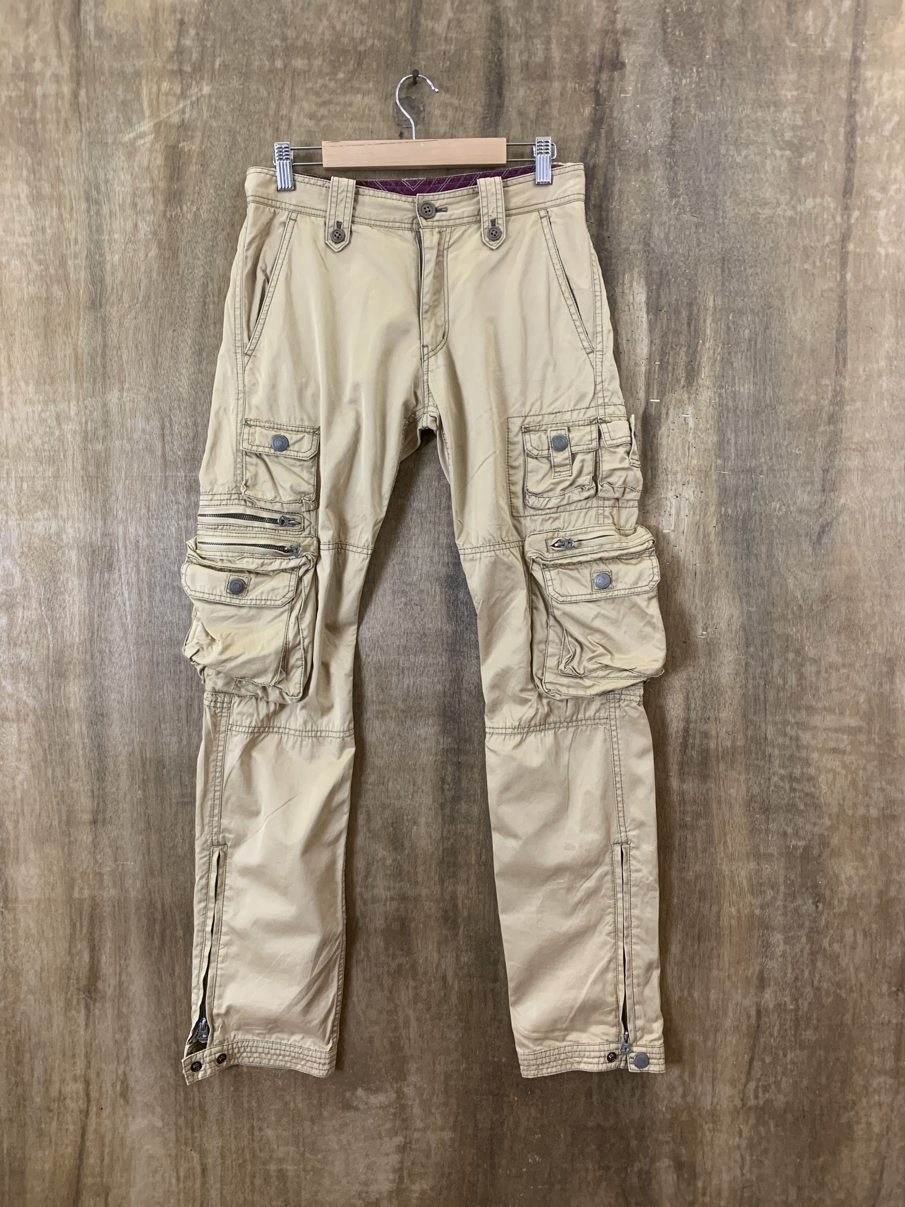 Japanese Brand Rattle Trap Cargo Pants 12 Pocket Multipocket Streetwear Size US 28 / EU 44 - 2 Thumbnail