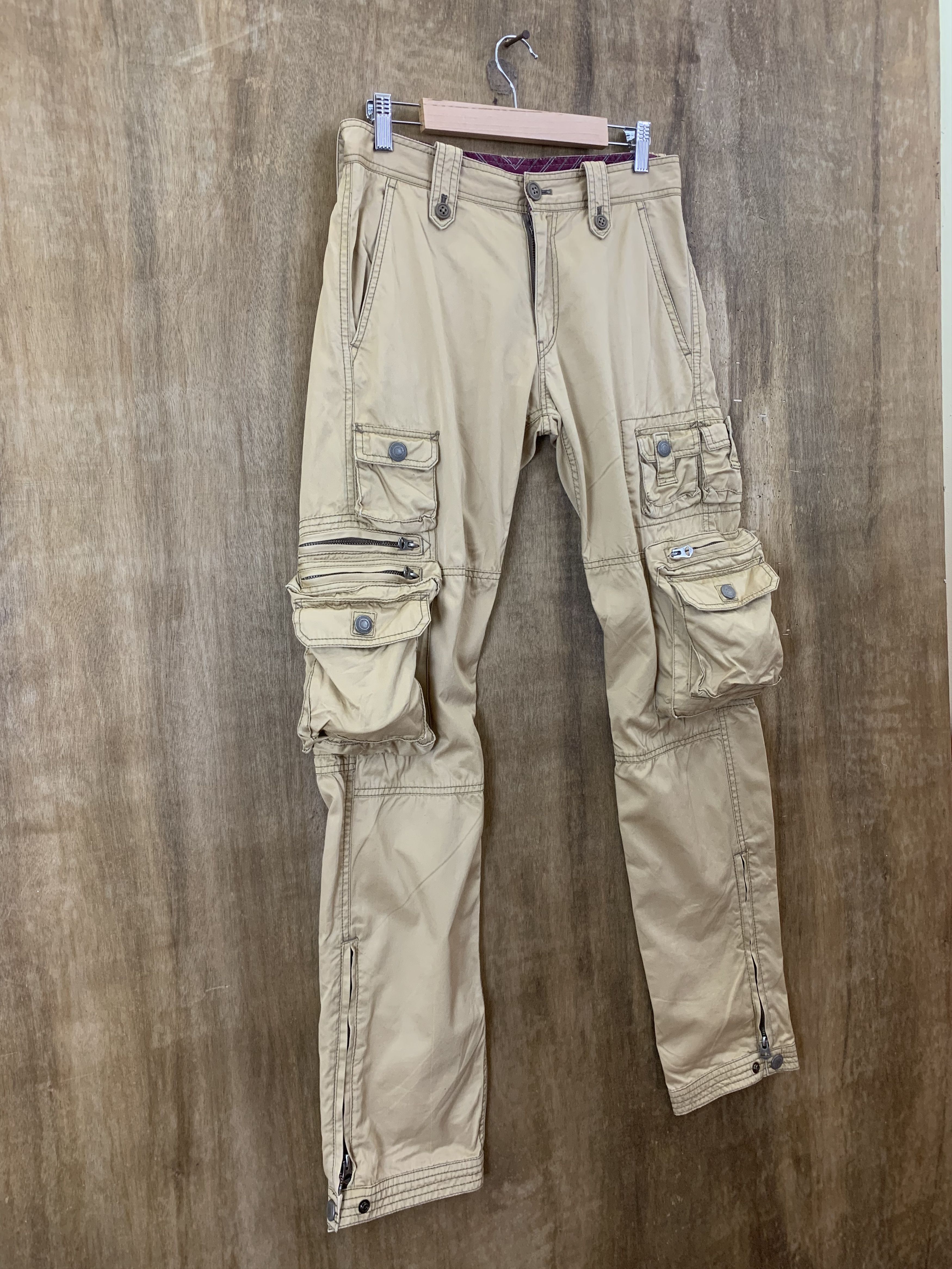 Japanese Brand Rattle Trap Cargo Pants 12 Pocket Multipocket Streetwear Size US 28 / EU 44 - 10 Thumbnail