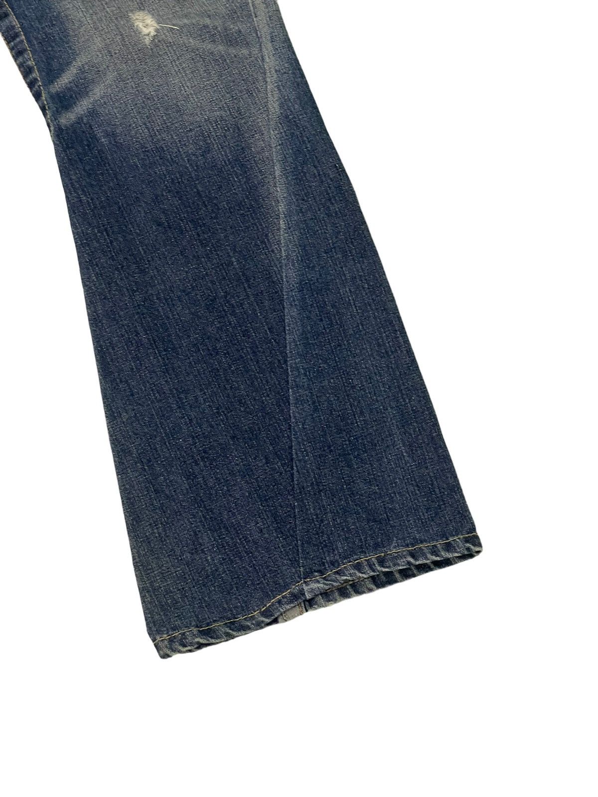 Japanese Brand Flare Jeans True Religion Low Rise Distres Boot Cut 5🟦3 Size US 30 / EU 46 - 4 Thumbnail