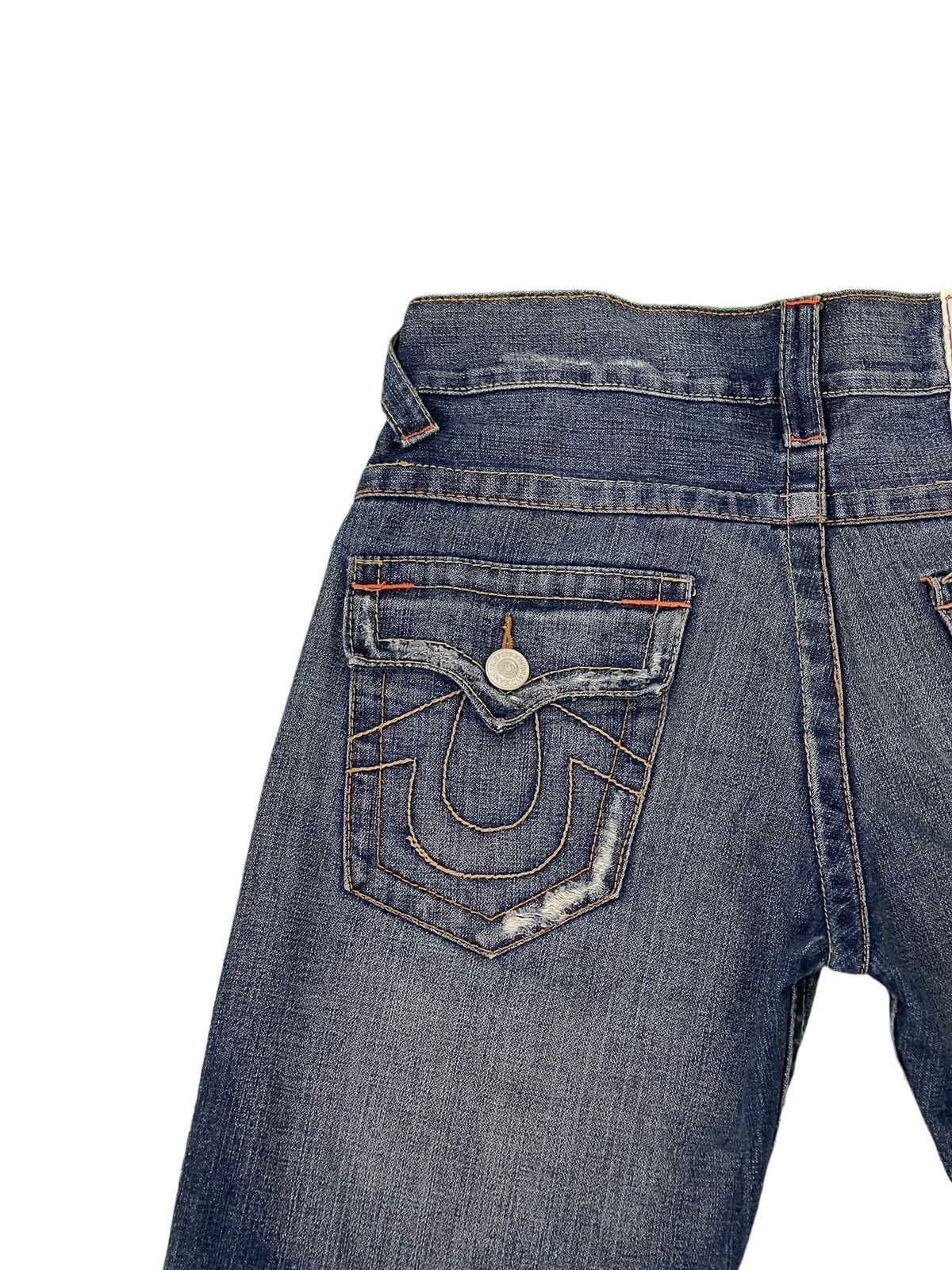 Japanese Brand Flare Jeans True Religion Low Rise Distres Boot Cut 5🟦3 Size US 30 / EU 46 - 17 Thumbnail