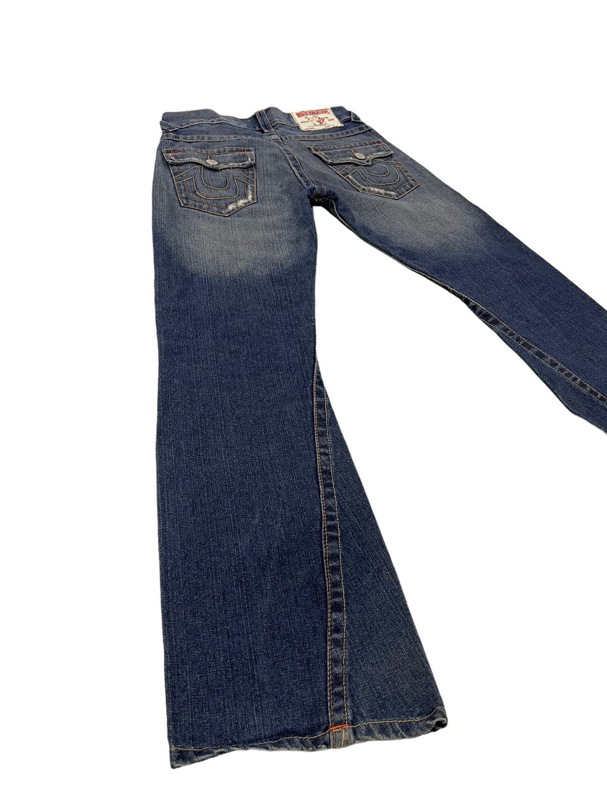 Japanese Brand Flare Jeans True Religion Low Rise Distres Boot Cut 5🟦3 Size US 30 / EU 46 - 11 Thumbnail