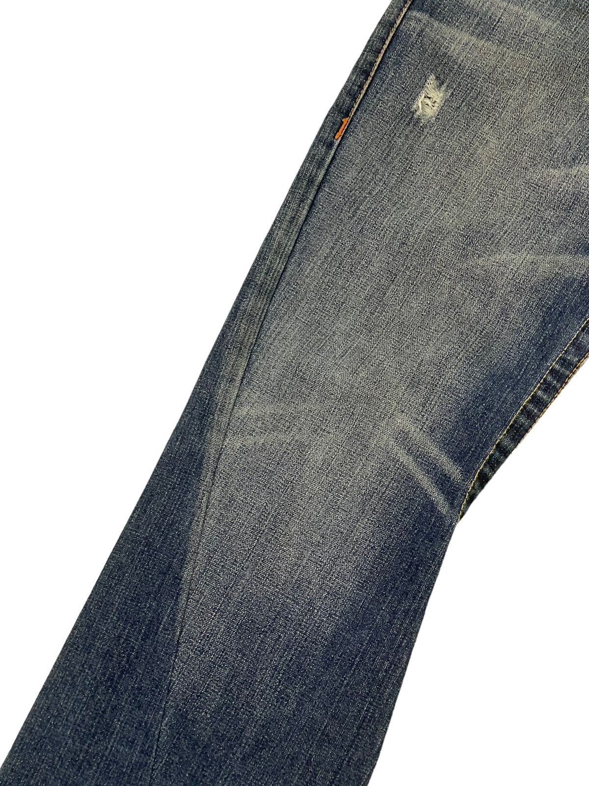Japanese Brand Flare Jeans True Religion Low Rise Distres Boot Cut 5🟦3 Size US 30 / EU 46 - 6 Thumbnail