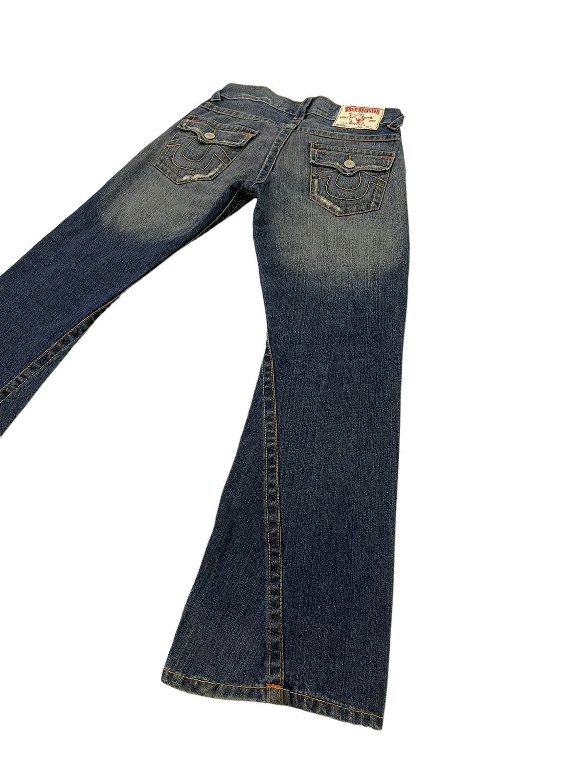 Japanese Brand Flare Jeans True Religion Low Rise Distres Boot Cut 5🟦3 Size US 30 / EU 46 - 12 Thumbnail