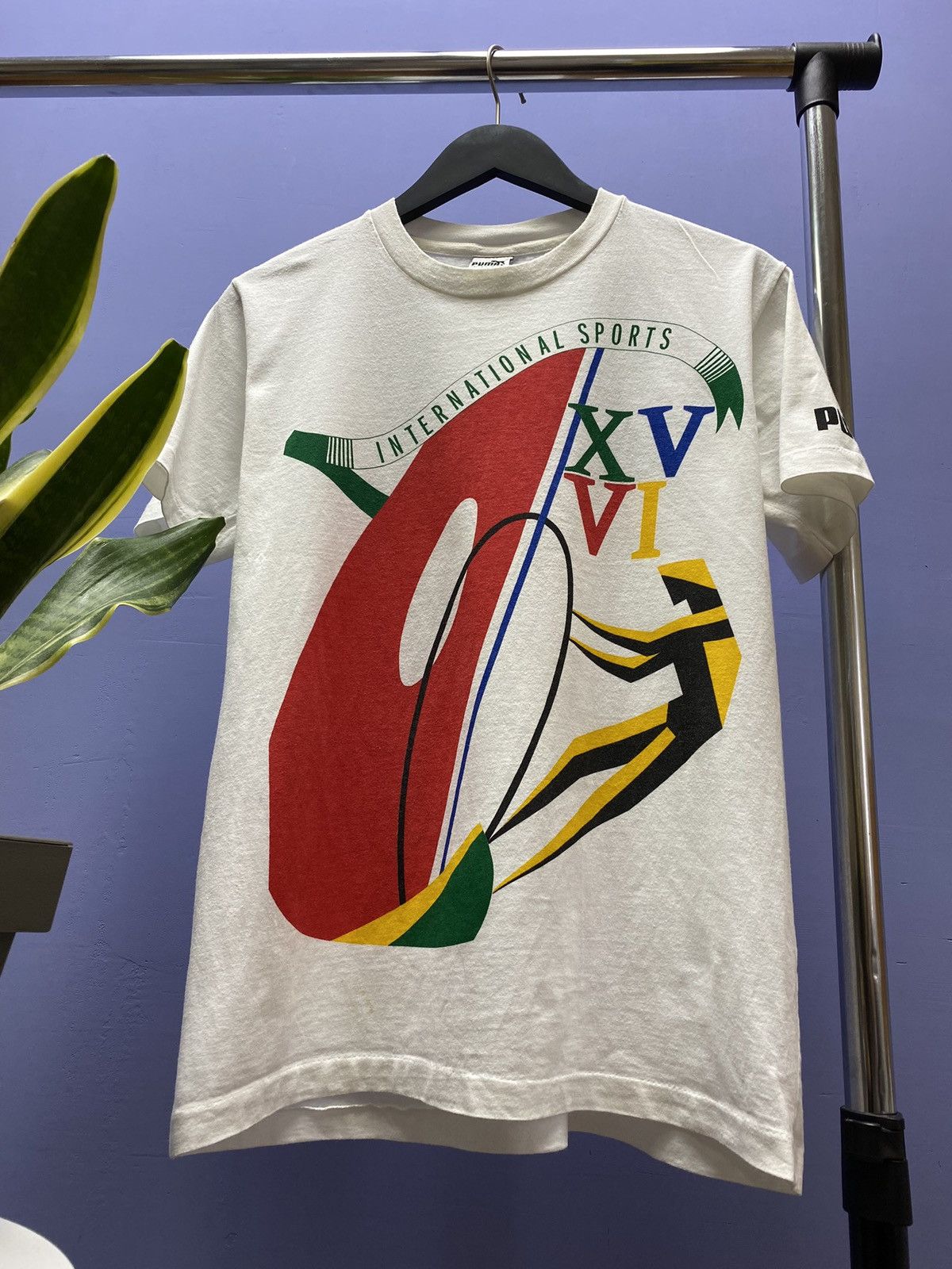Puma Vintage Puma International Sports 1988 XVVI T Shirt Size US S / EU 44-46 / 1 - 4 Thumbnail