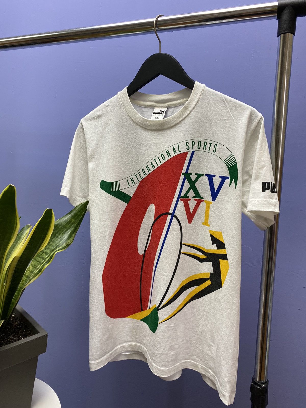Puma Vintage Puma International Sports 1988 XVVI T Shirt Size US S / EU 44-46 / 1 - 2 Thumbnail