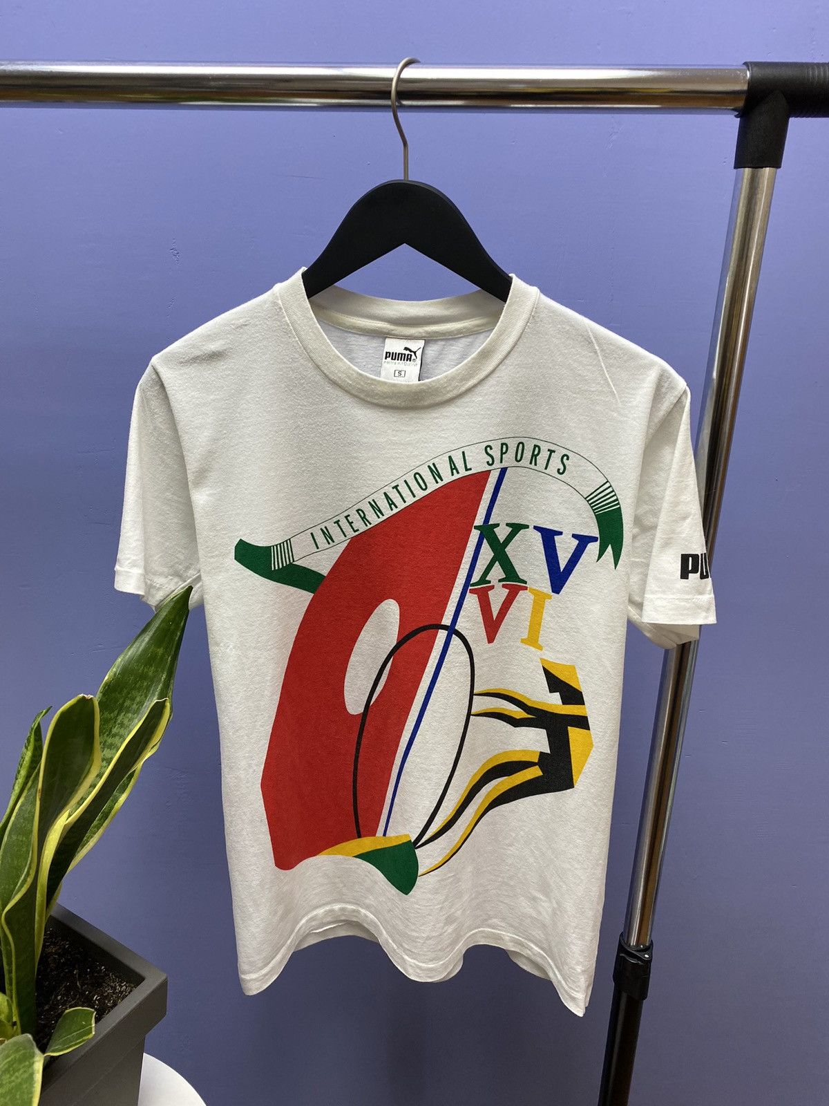 Puma Vintage Puma International Sports 1988 XVVI T Shirt Size US S / EU 44-46 / 1 - 5 Thumbnail