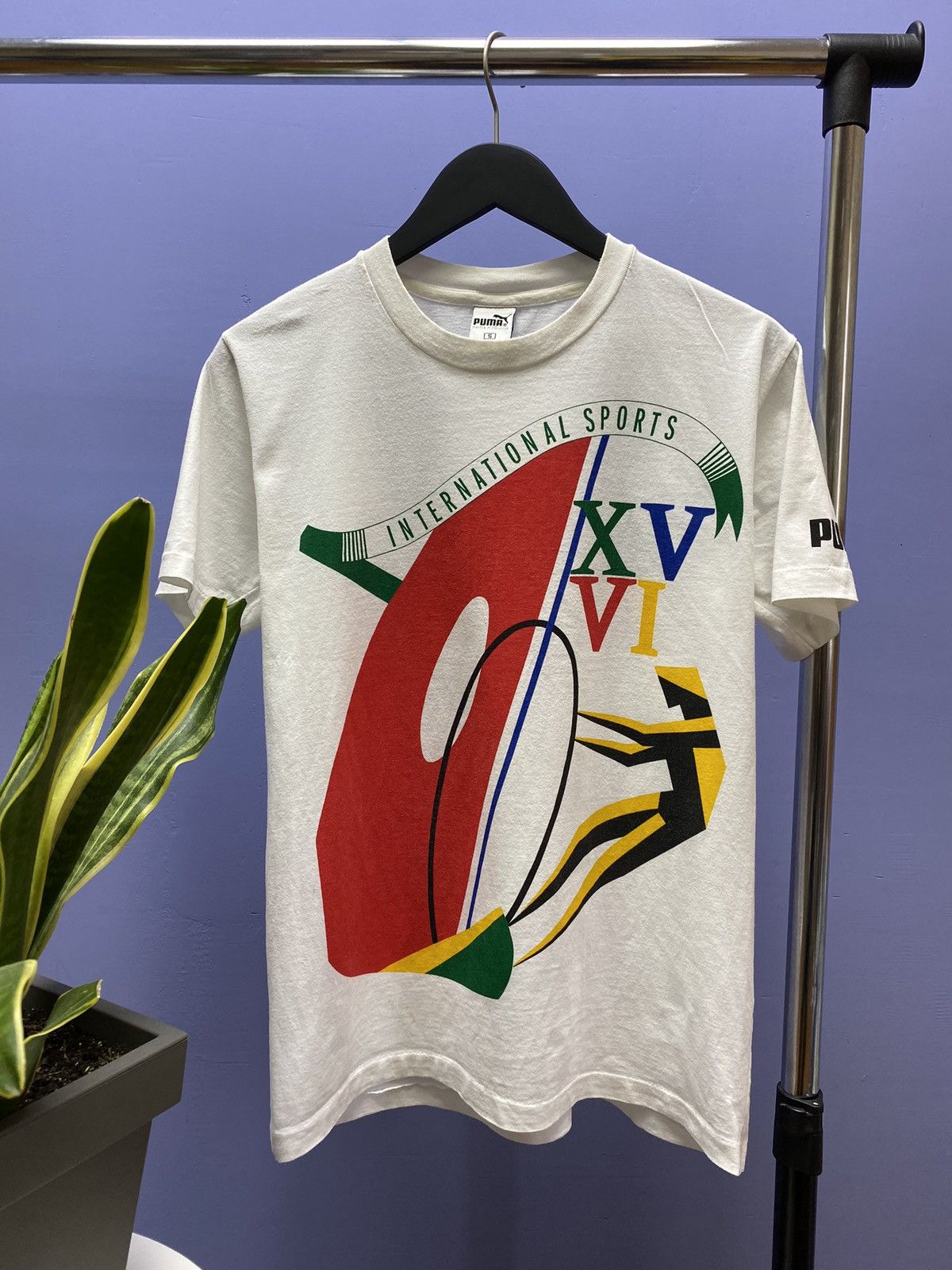 Puma Vintage Puma International Sports 1988 XVVI T Shirt Size US S / EU 44-46 / 1 - 1 Thumbnail