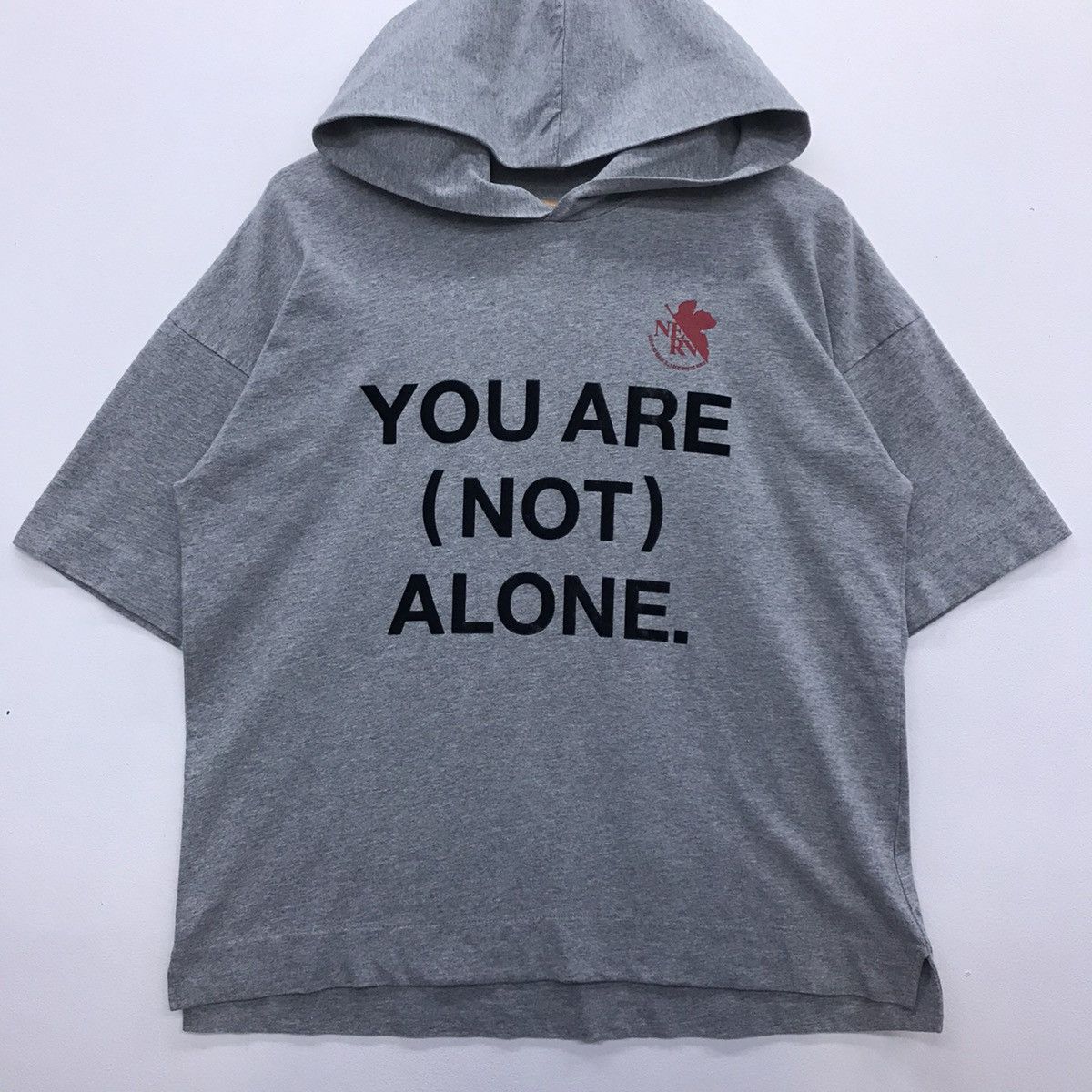 Anime × Cartoon Network Rare!! Evangelion YouAreNotAlone Spellout Hoodies tee Size US M / EU 48-50 / 2 - 2 Thumbnail