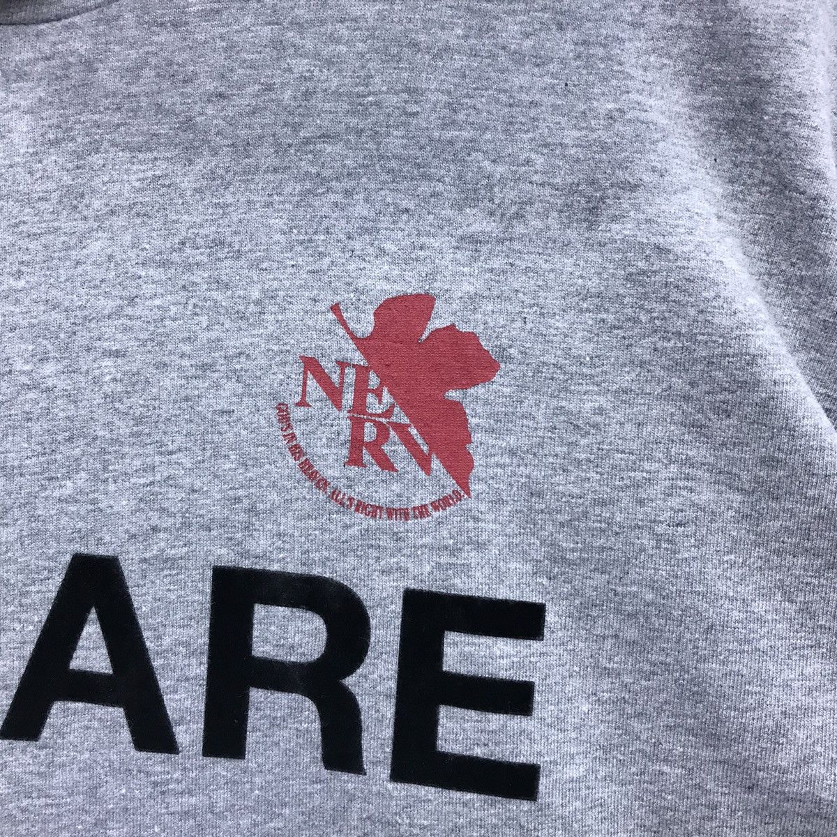 Anime × Cartoon Network Rare!! Evangelion YouAreNotAlone Spellout Hoodies tee Size US M / EU 48-50 / 2 - 4 Thumbnail