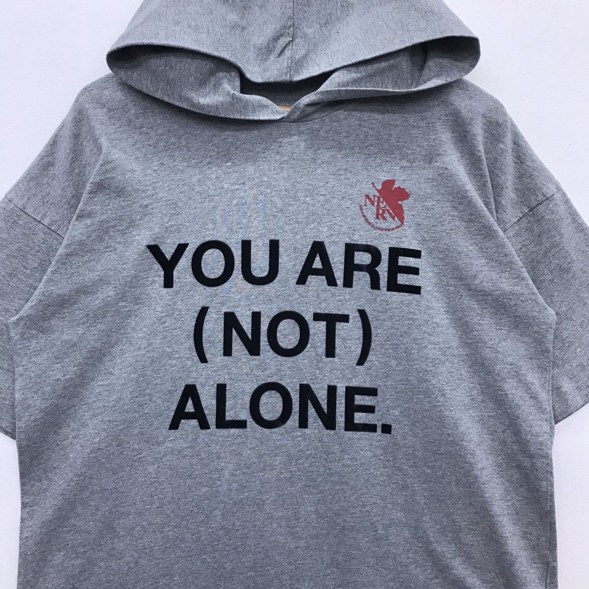 Anime × Cartoon Network Rare!! Evangelion YouAreNotAlone Spellout Hoodies tee Size US M / EU 48-50 / 2 - 3 Thumbnail