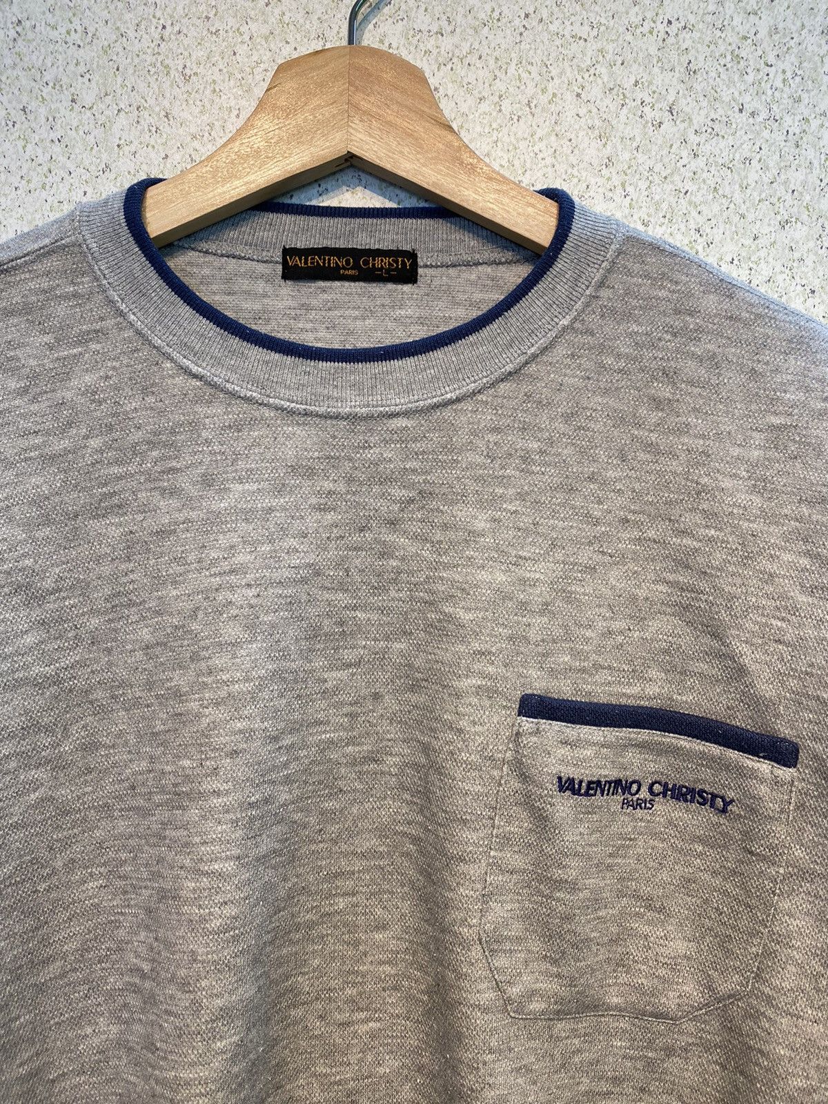 Japanese Brand Valentino Christy Crewneck Size US L / EU 52-54 / 3 - 2 Thumbnail