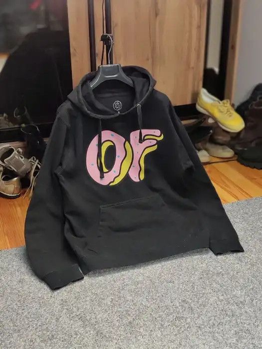 Odd Future Vintage Odd Future Donut ofwgkta Logo Black Hoodie Size US S / EU 44-46 / 1 - 10 Thumbnail