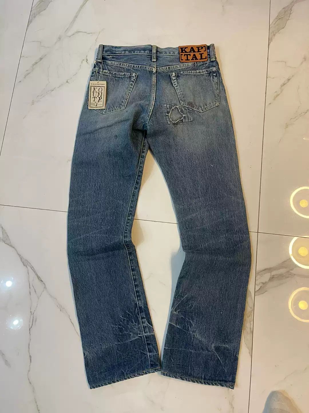 Kapital Kapital Gem Patched Jeans DMGD Size US 30 / EU 46 - 2 Thumbnail