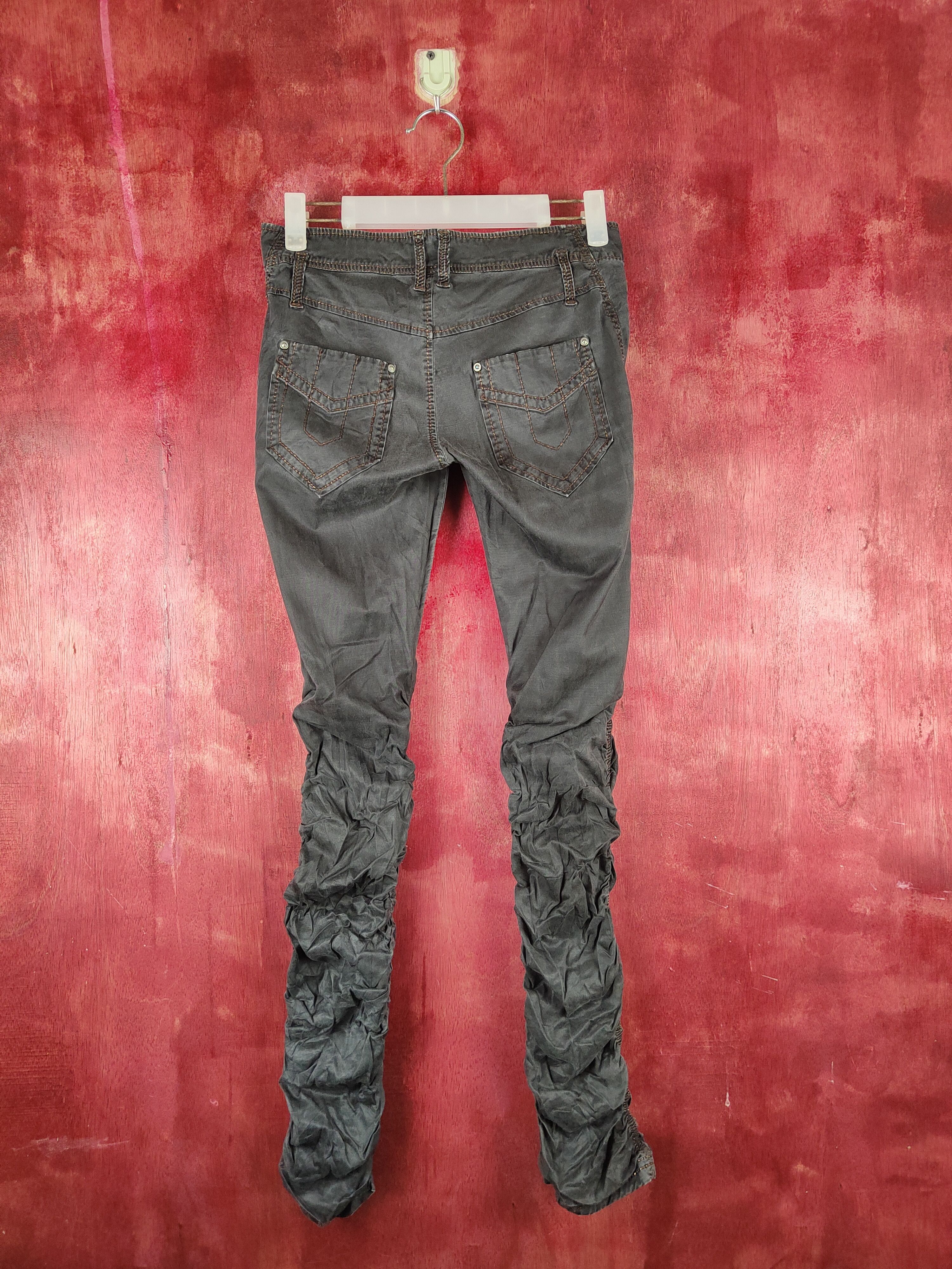 Japanese Brand Taille Black spring Multi Pocket Legging Pants #S736 Size 26" / US 2 / IT 38 - 7 Thumbnail