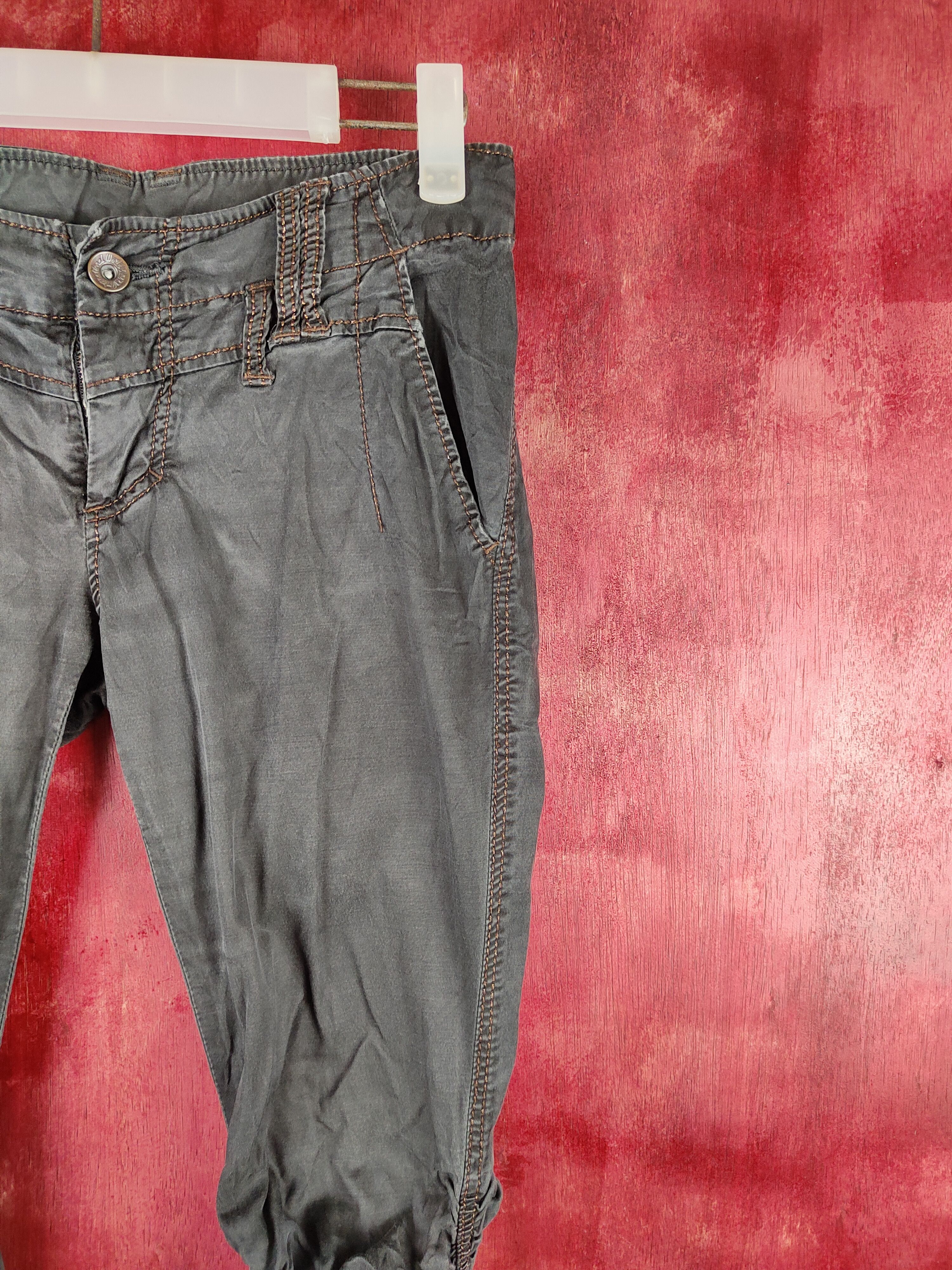 Japanese Brand Taille Black spring Multi Pocket Legging Pants #S736 Size 26" / US 2 / IT 38 - 5 Thumbnail