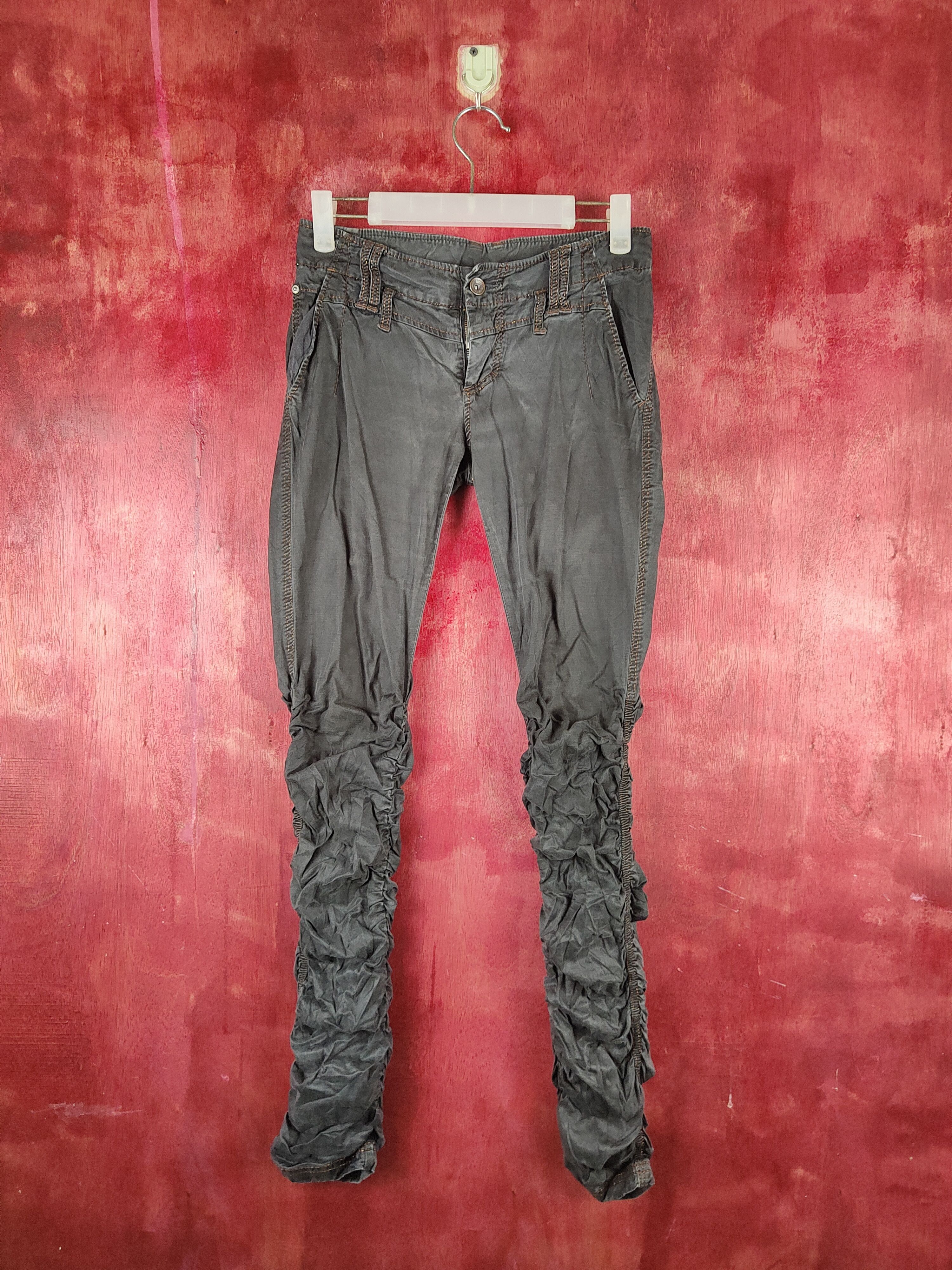 Japanese Brand Taille Black spring Multi Pocket Legging Pants #S736 Size 26" / US 2 / IT 38 - 1 Thumbnail