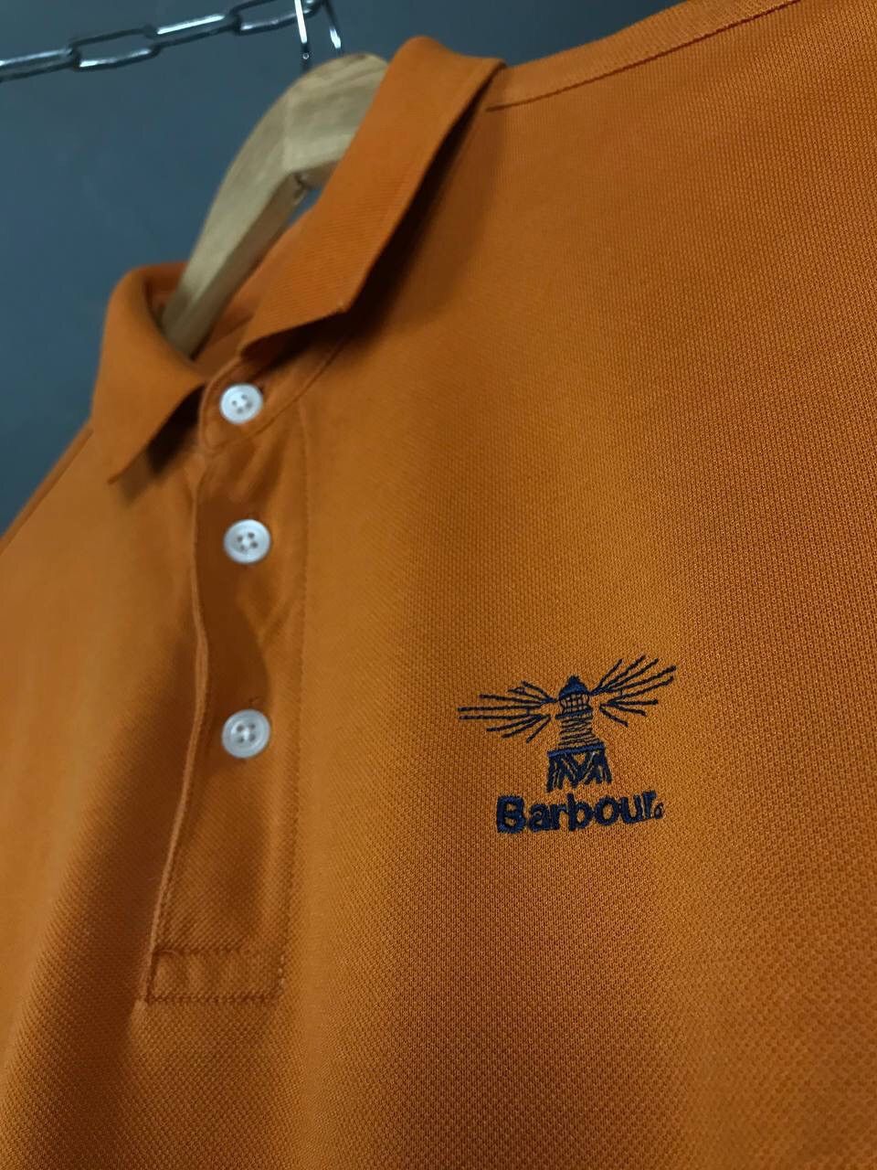 Barbour Barbour casual streetwear luxury orange polo tee Size US M / EU 48-50 / 2 - 3 Thumbnail