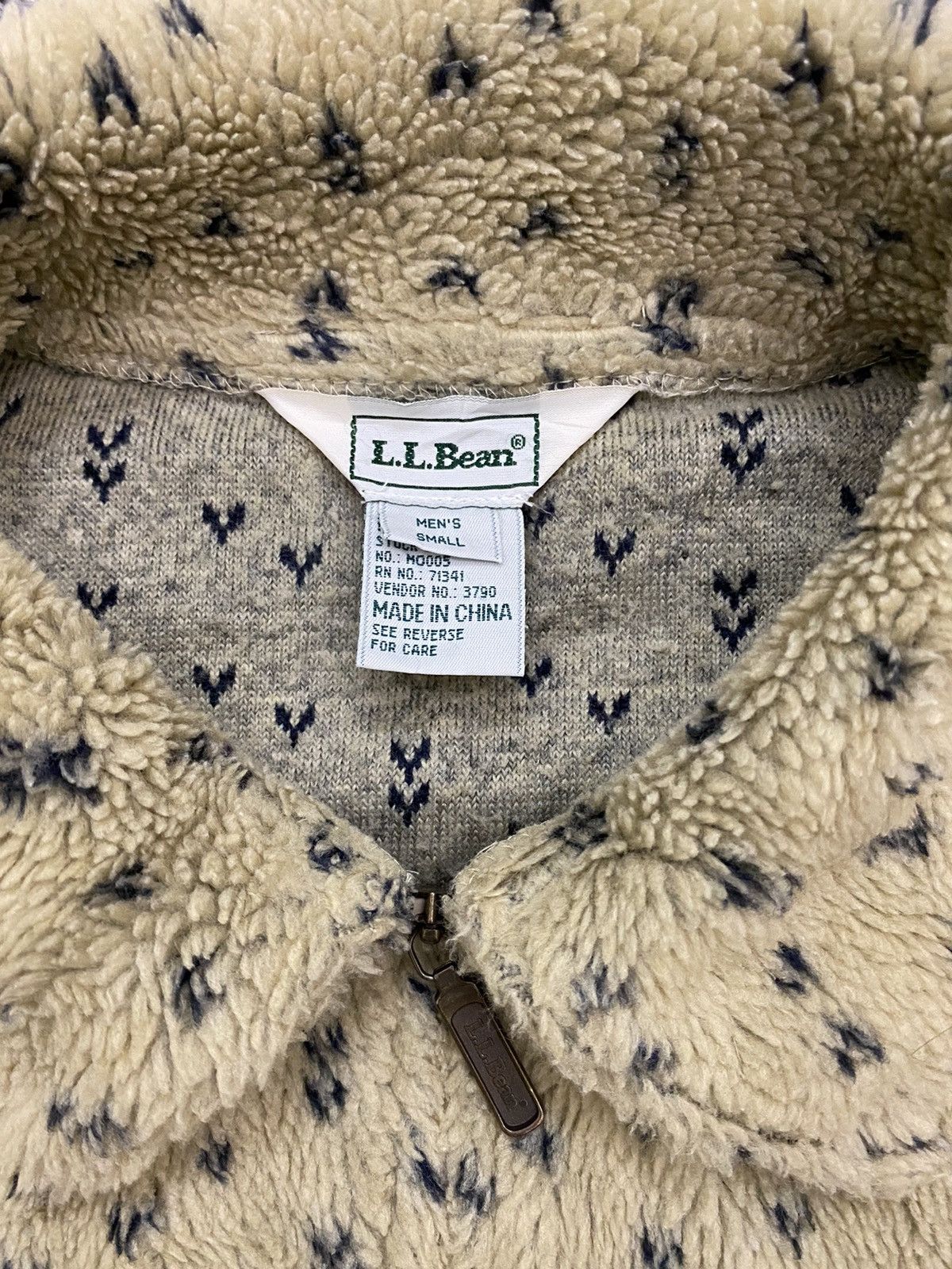 L.L. Bean Vintage LL Bean Printed Fleece Jacket Size US S / EU 44-46 / 1 - 5 Thumbnail