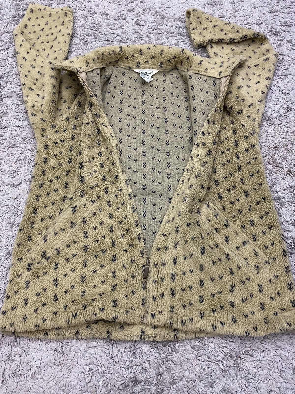 L.L. Bean Vintage LL Bean Printed Fleece Jacket Size US S / EU 44-46 / 1 - 4 Thumbnail