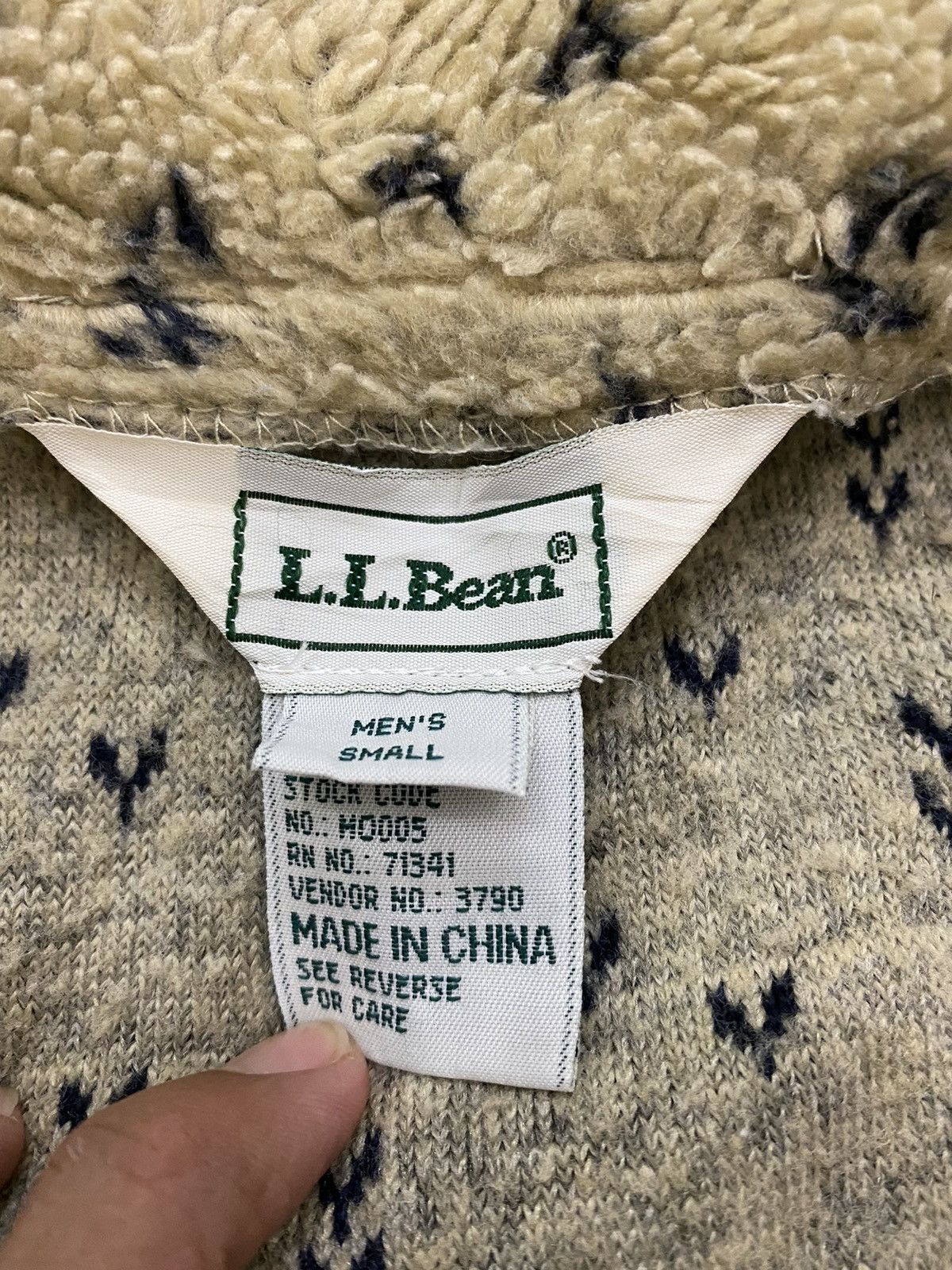 L.L. Bean Vintage LL Bean Printed Fleece Jacket Size US S / EU 44-46 / 1 - 6 Thumbnail