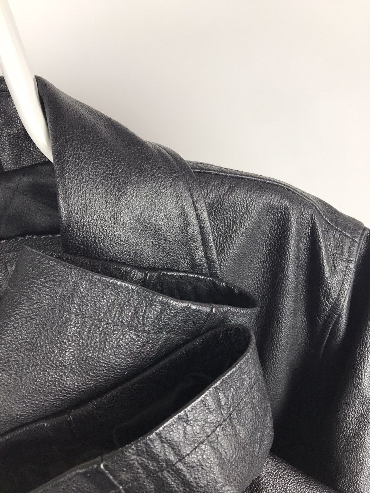 Vintage Vintage Union River Doudle Breasted Leather Coat Trench Size US XL / EU 56 / 4 - 4 Thumbnail
