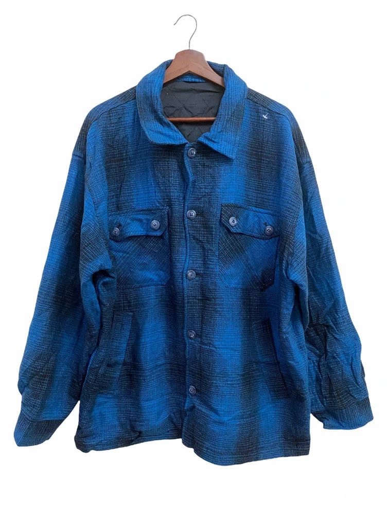 Flannel × Japanese Brand × Vintage Vintage Wool Flannel Jacket Size US L / EU 52-54 / 3 - 1 Thumbnail
