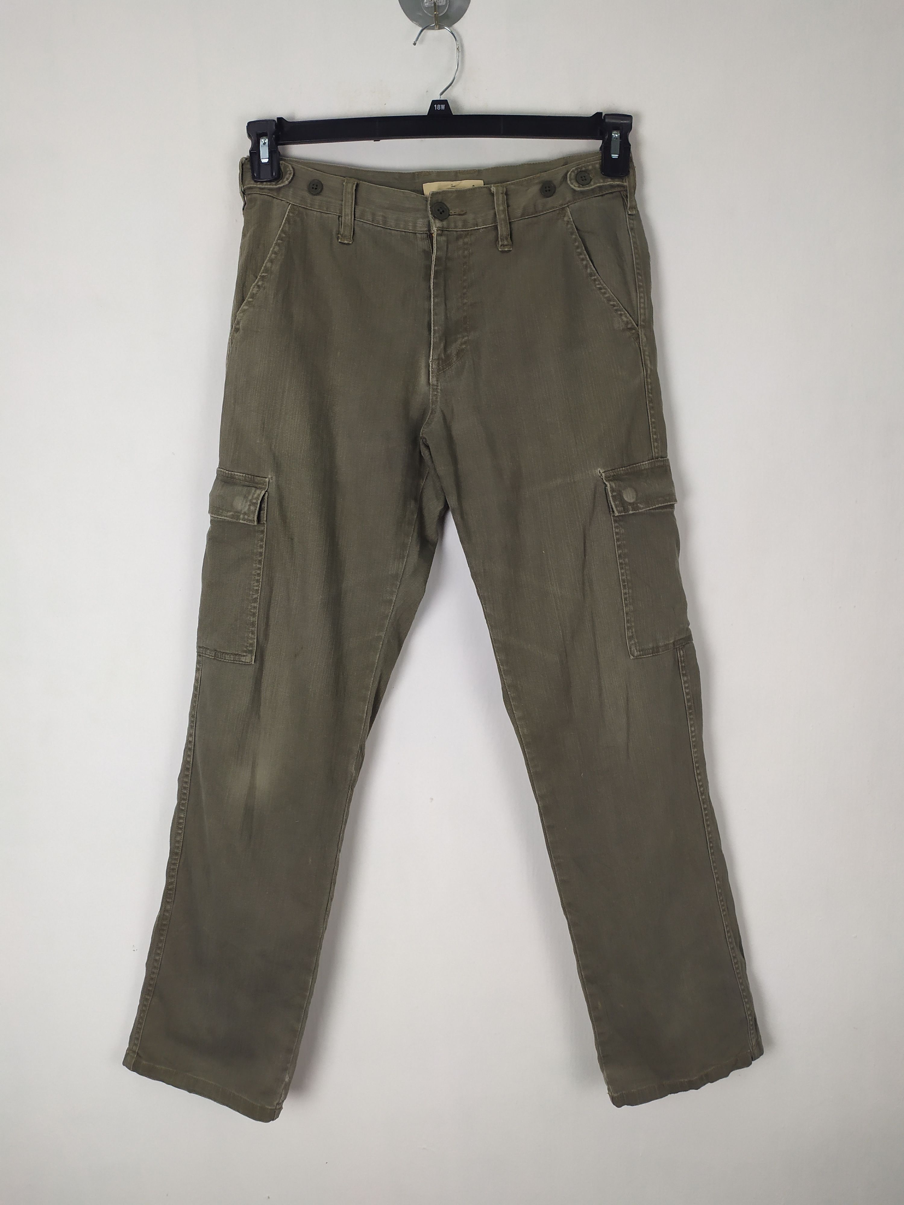 Global Work VINTAGE GLOBAL WORK FADED CARGO PANTS/UTILITY PANTS Size US 32 / EU 48 - 1 Thumbnail