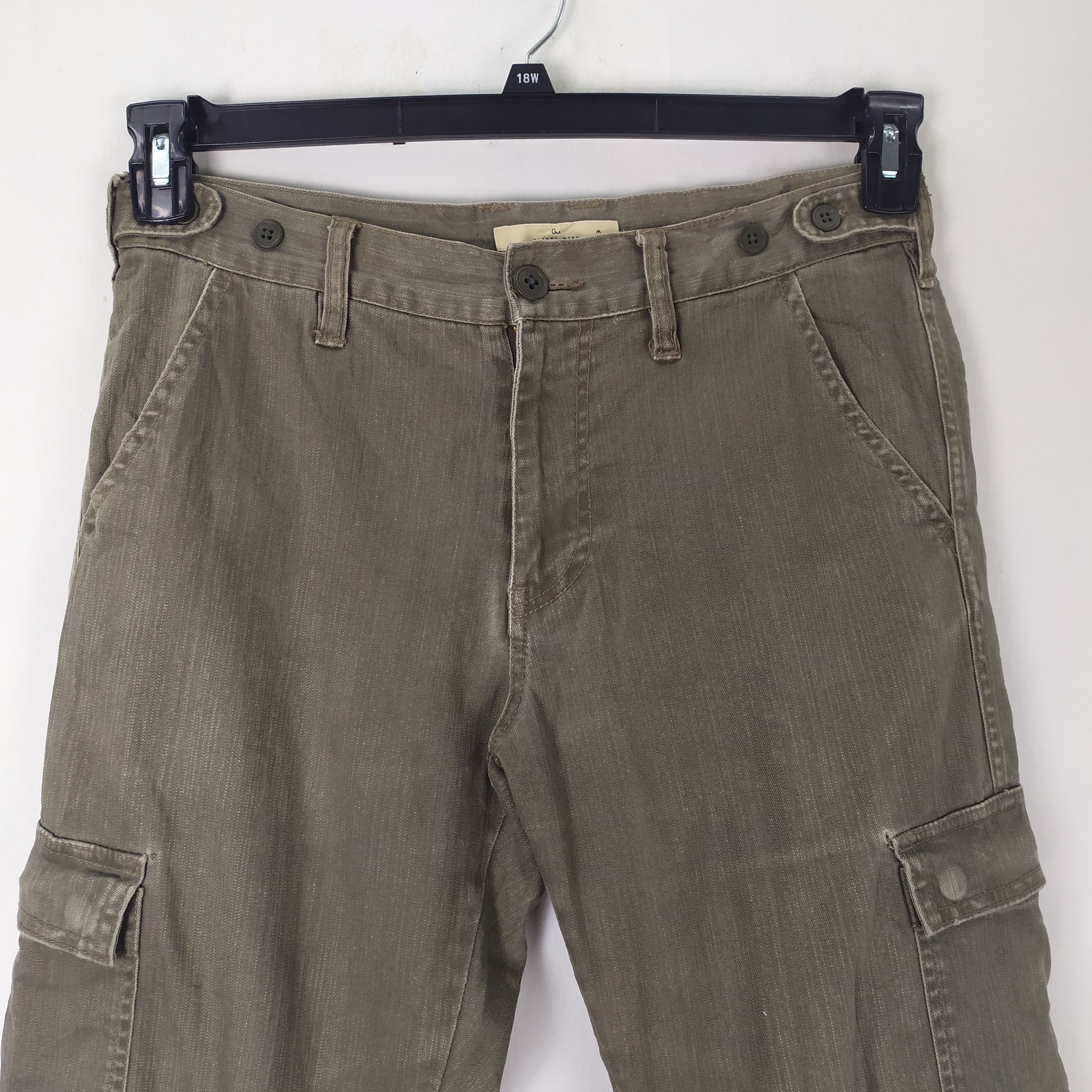 Global Work VINTAGE GLOBAL WORK FADED CARGO PANTS/UTILITY PANTS Size US 32 / EU 48 - 5 Thumbnail