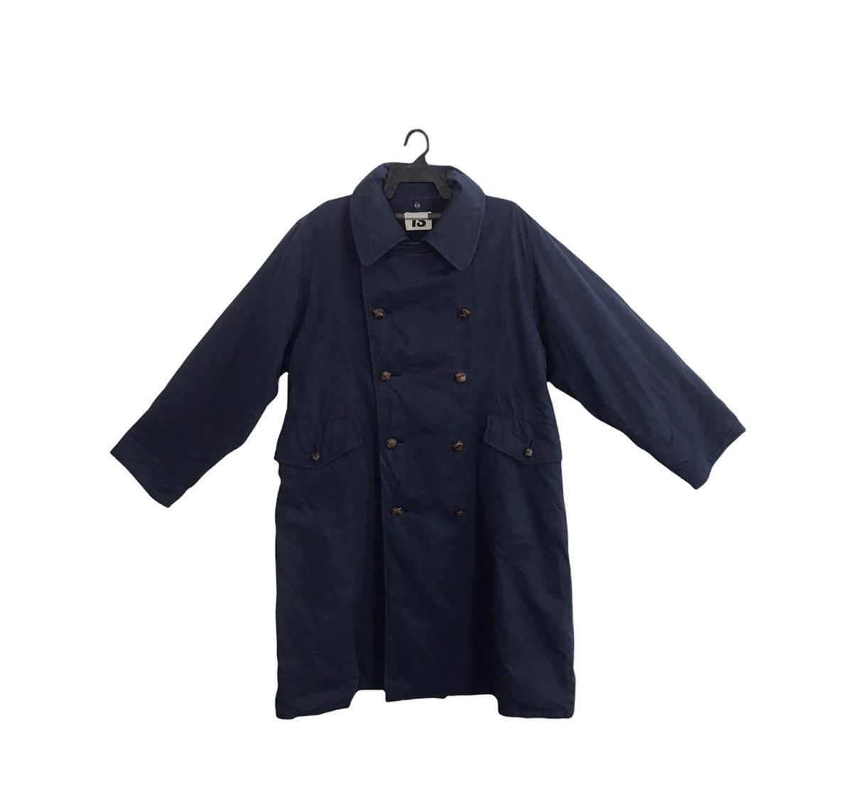 Designer × Issey Miyake × Japanese Brand Vintage I.S Issey Miyake Trench Coat Double Breasted Jacket Size US L / EU 52-54 / 3 - 1 Thumbnail