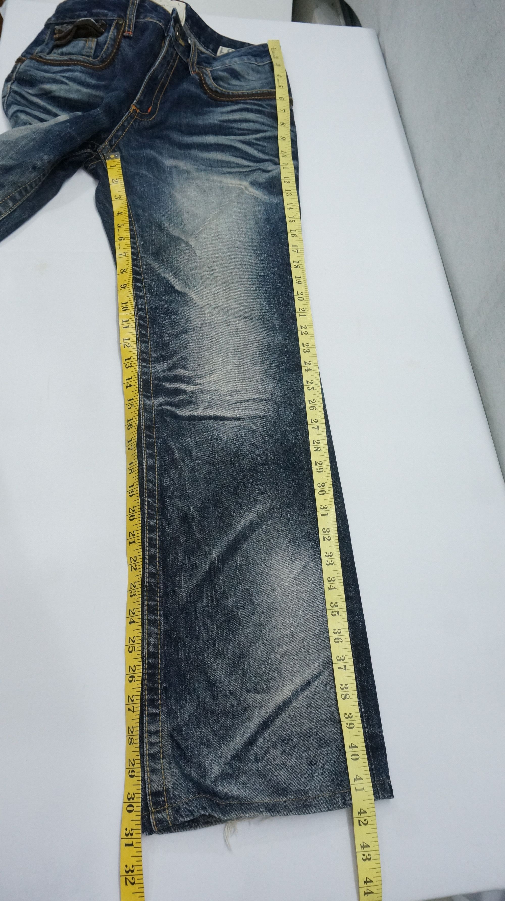 Japanese Brand Dope 🔥 LOLITA Vintage Distressed Ripped Jeans Waist 31 Size US 31 - 15 Thumbnail